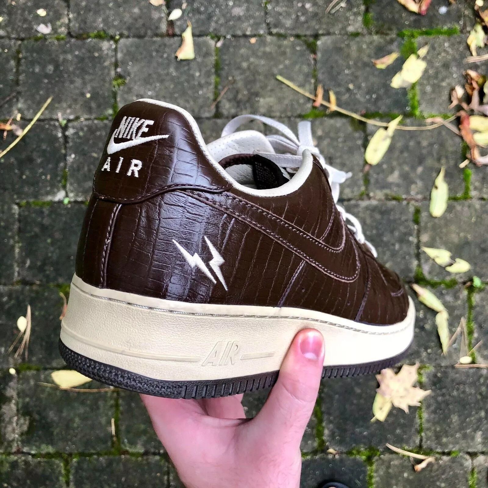 Fragment Design × Nike 1 of 48 2008 Air Force 1 Low HTM Croc Leather 318930-221 Size US 13 / EU 46 - 1 Thumbnail