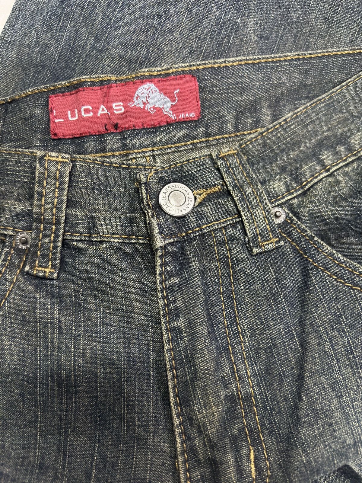 Japanese Brand Flare Bootcut💥Flare bootcut Lucas embroid pocket . Size US 28 / EU 44 - 7 Thumbnail