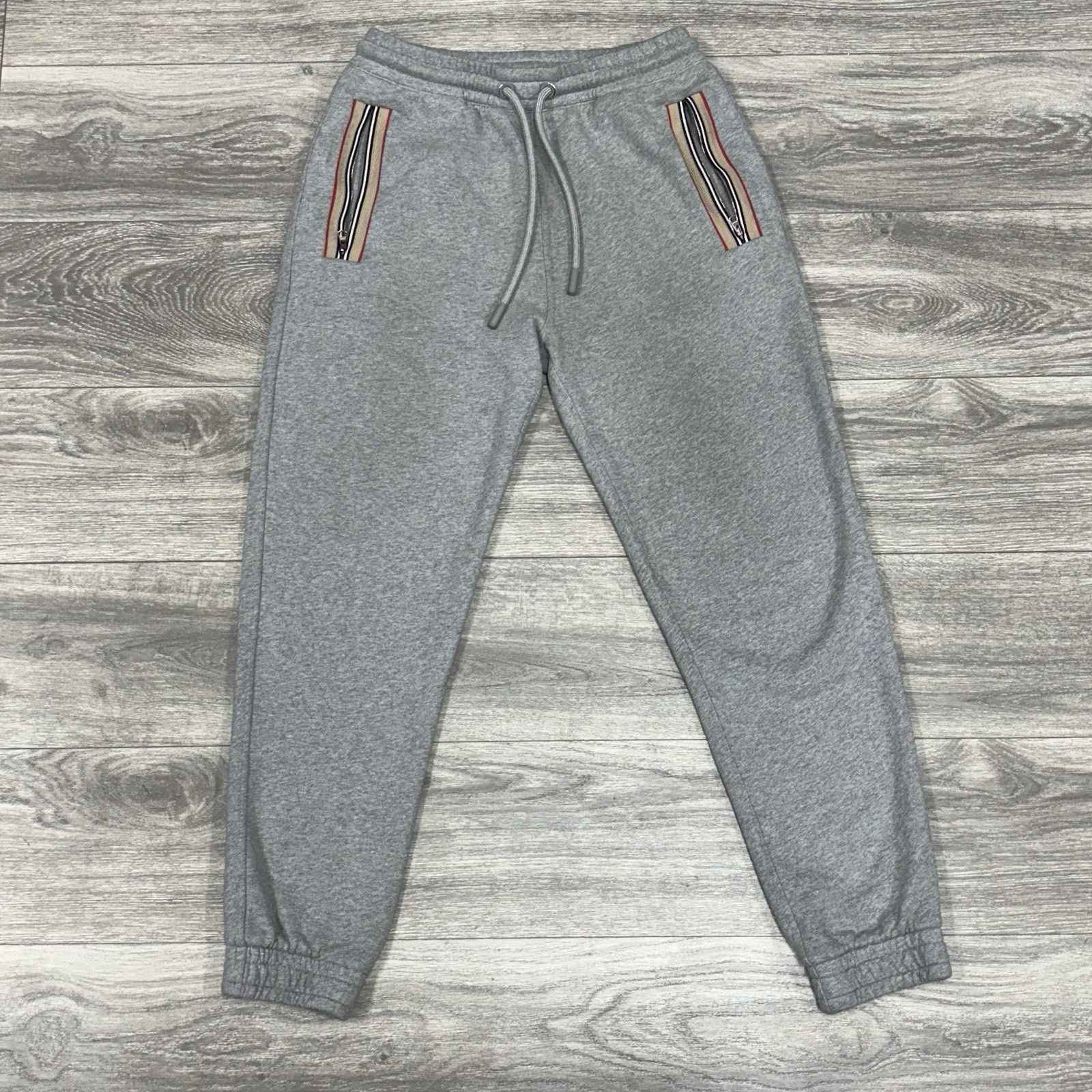 Burberry Size Medium - Burberry Melange Sweat Pants ' Pale Grey ' Size US 32 / EU 48 - 1 Thumbnail