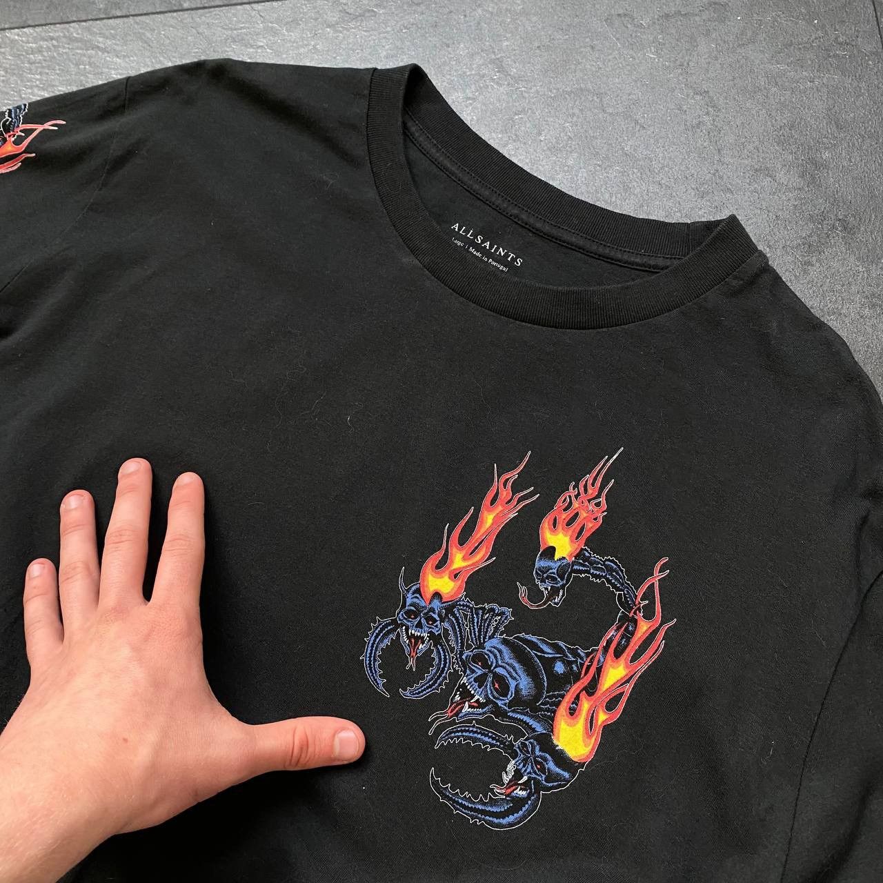 Allsaints × Vintage Vintage big logo rare allsaints long sleeve Size US L / EU 52-54 / 3 - 6 Thumbnail