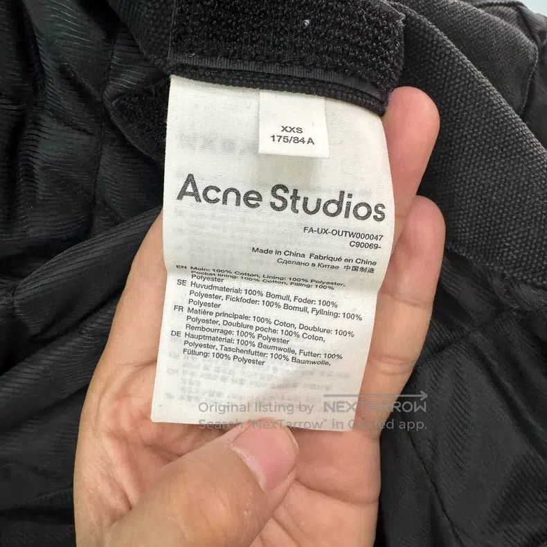 Acne Studios Acne Studios Black Distressed Denim Jacket Size US XXS / EU 40 - 4 Thumbnail
