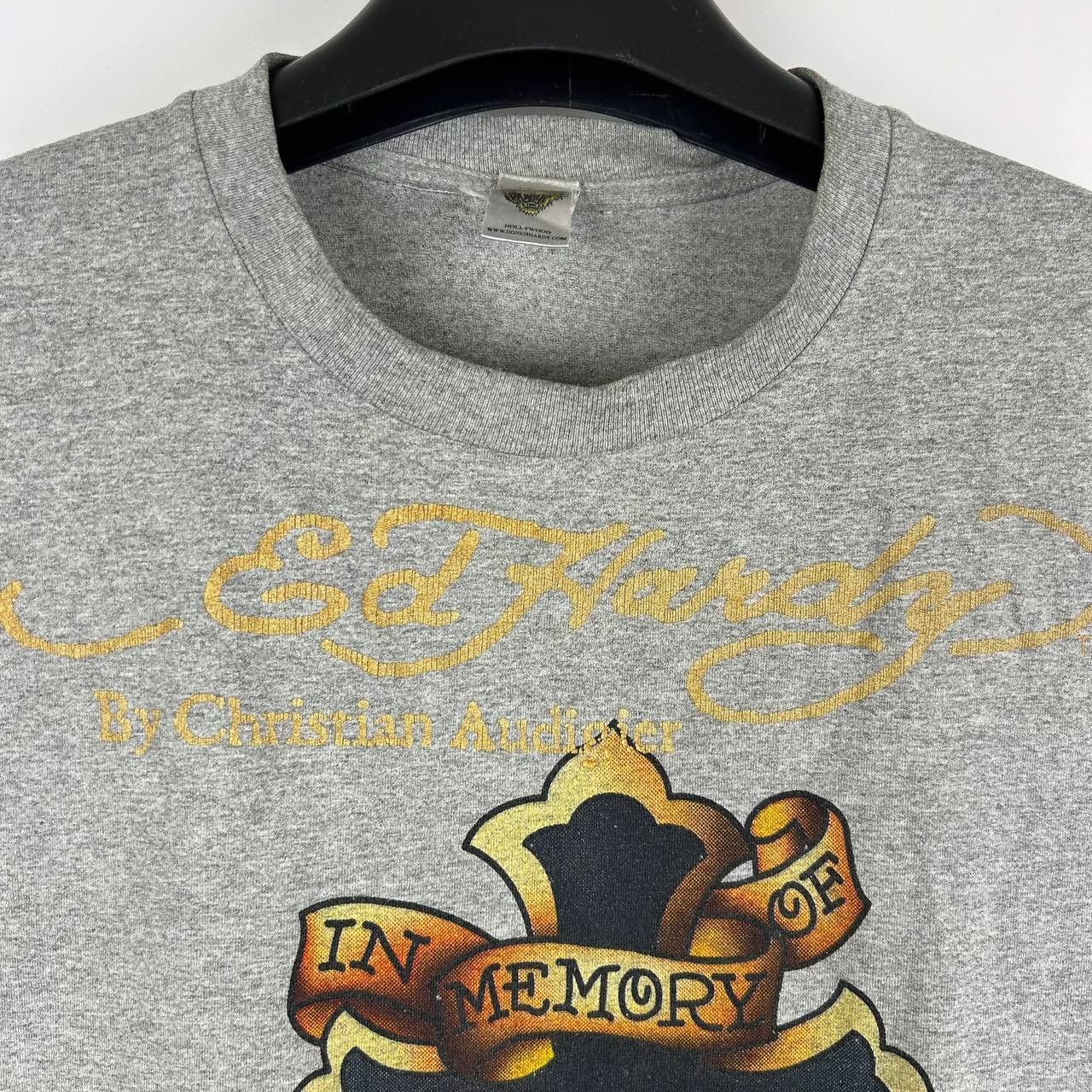 Ed Hardy Crazy Vintage y2k Ed hardy affliction style AOP t shirt Size US L / EU 52-54 / 3 - 3 Thumbnail