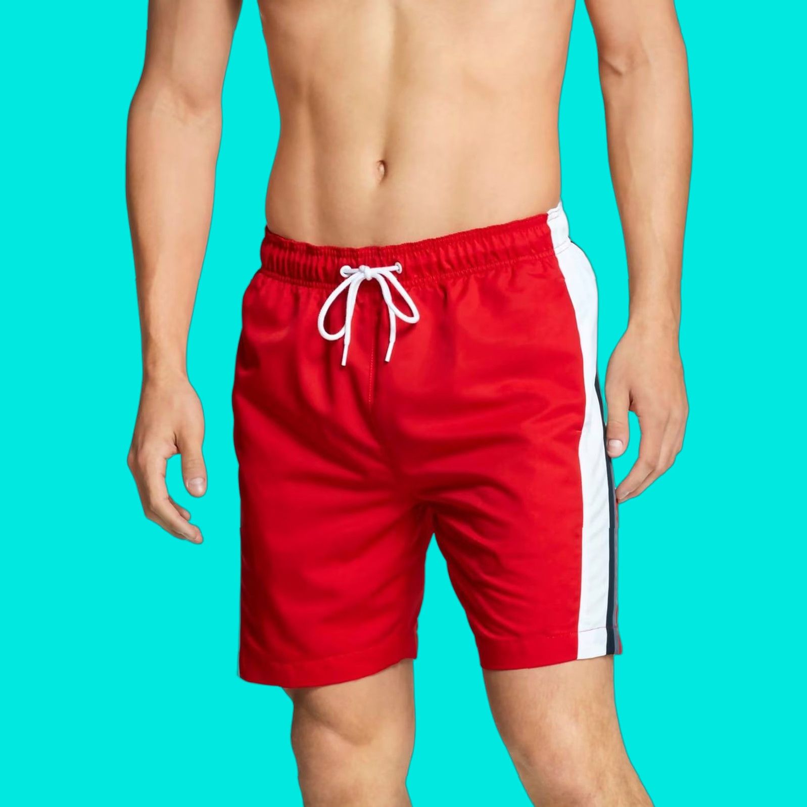 Speedo Speedo Lifeguard Red 18” Swim Trunks Trunks Men's S Short Beach Pool Size US 29 - 1 Thumbnail