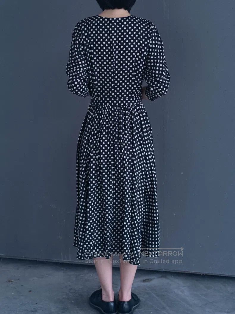 Kenzo Kenzo Black and white polka dot wrap-around dress Size M / US 6-8 / IT 42-44 - 7 Thumbnail
