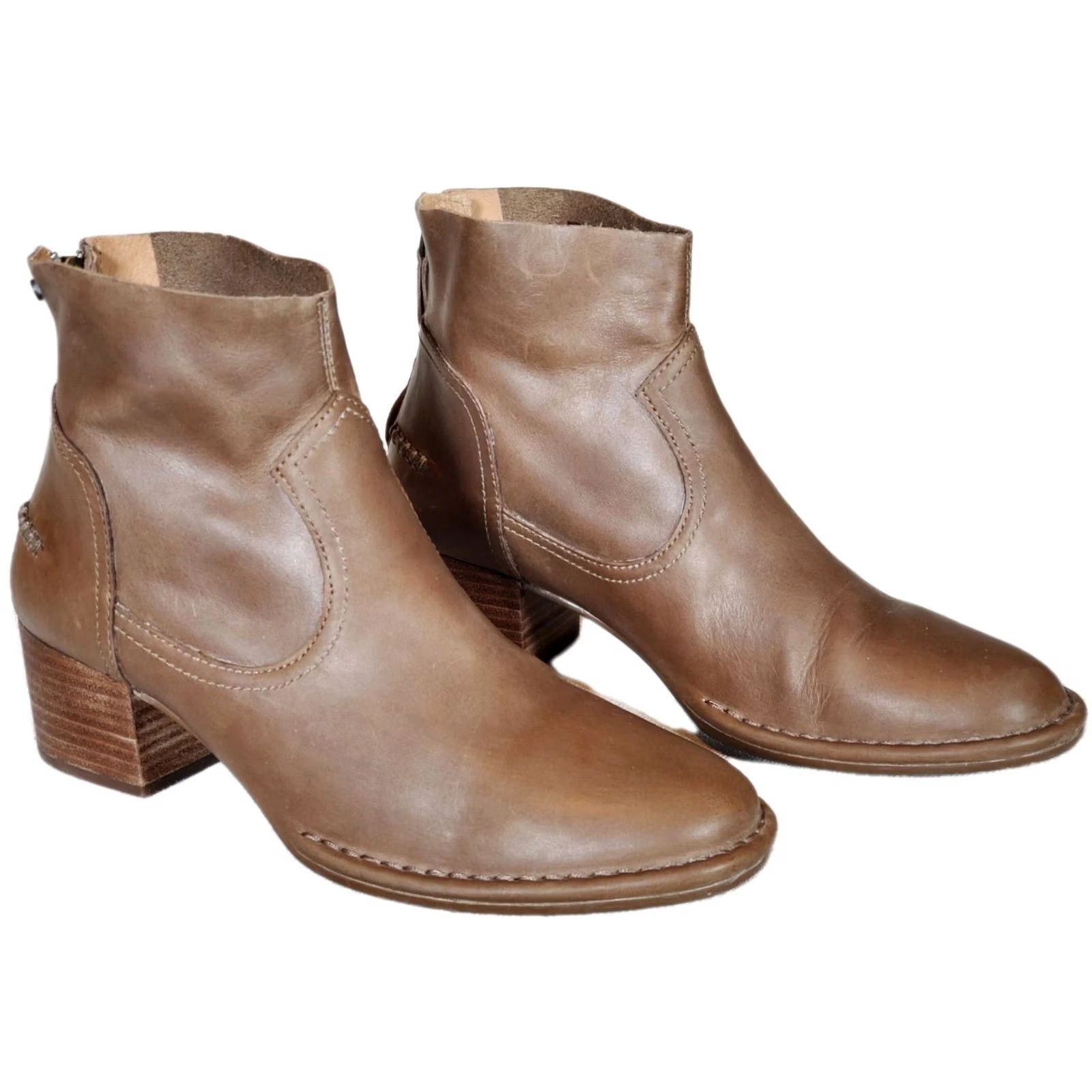 Ugg UGG Bandara Brown Leather Back Zip Ankle Boots Womens Size 9 EU Size US 9 / IT 39 - 2 Thumbnail