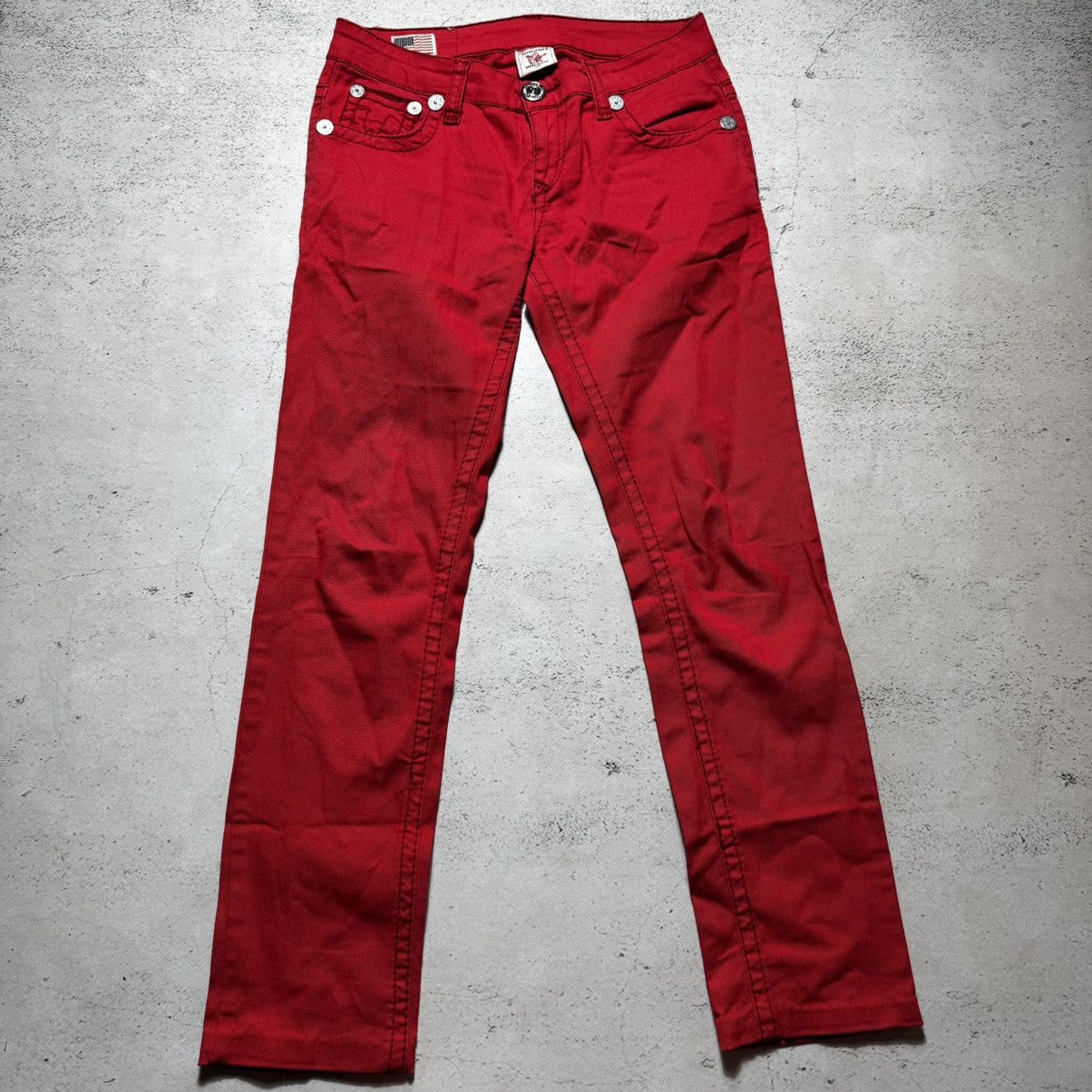 True Religion 🔥rare🔥true religion billy red jeans avant garde y2k Size 30" / US 8 / IT 44 - 7 Thumbnail