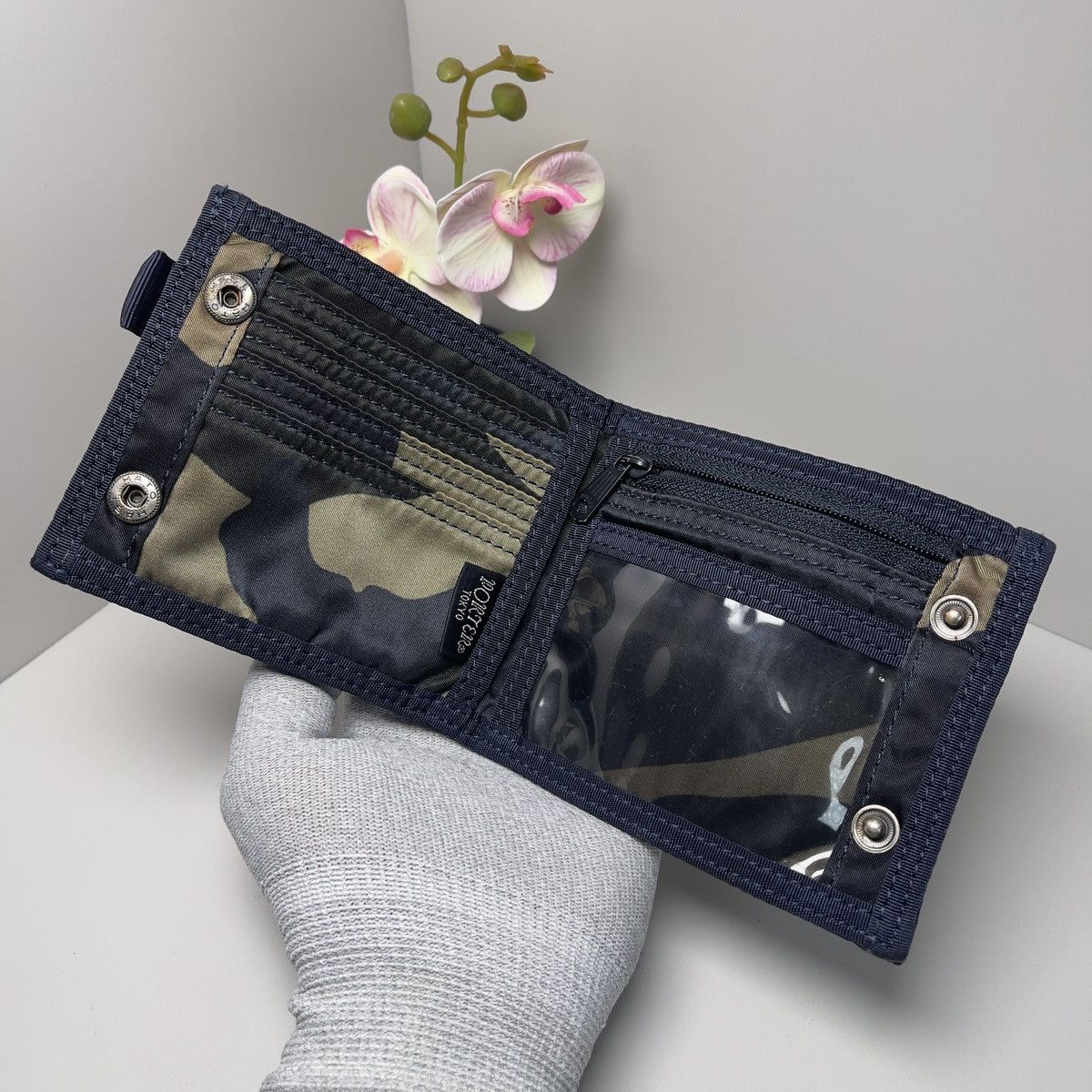 Porter Porter Yoshida Camo Bi-Fold Snap Tanker Wallet Size ONE SIZE - 3 Thumbnail