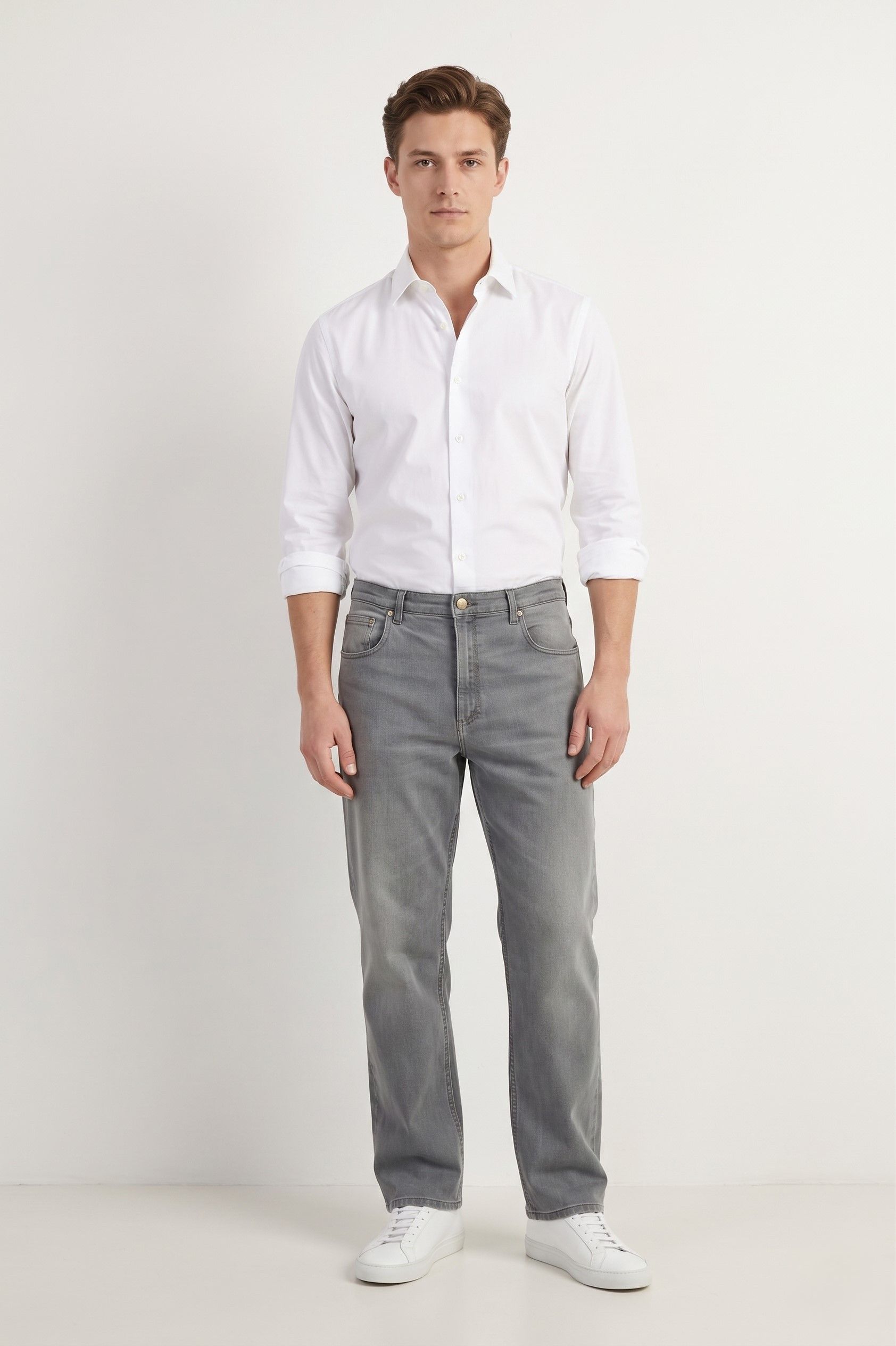 Gucci Gucci Jeans Men 36 Trousers Gray Cotton Stretch Soft 9628 Size US 36 / EU 52 - 1 Thumbnail