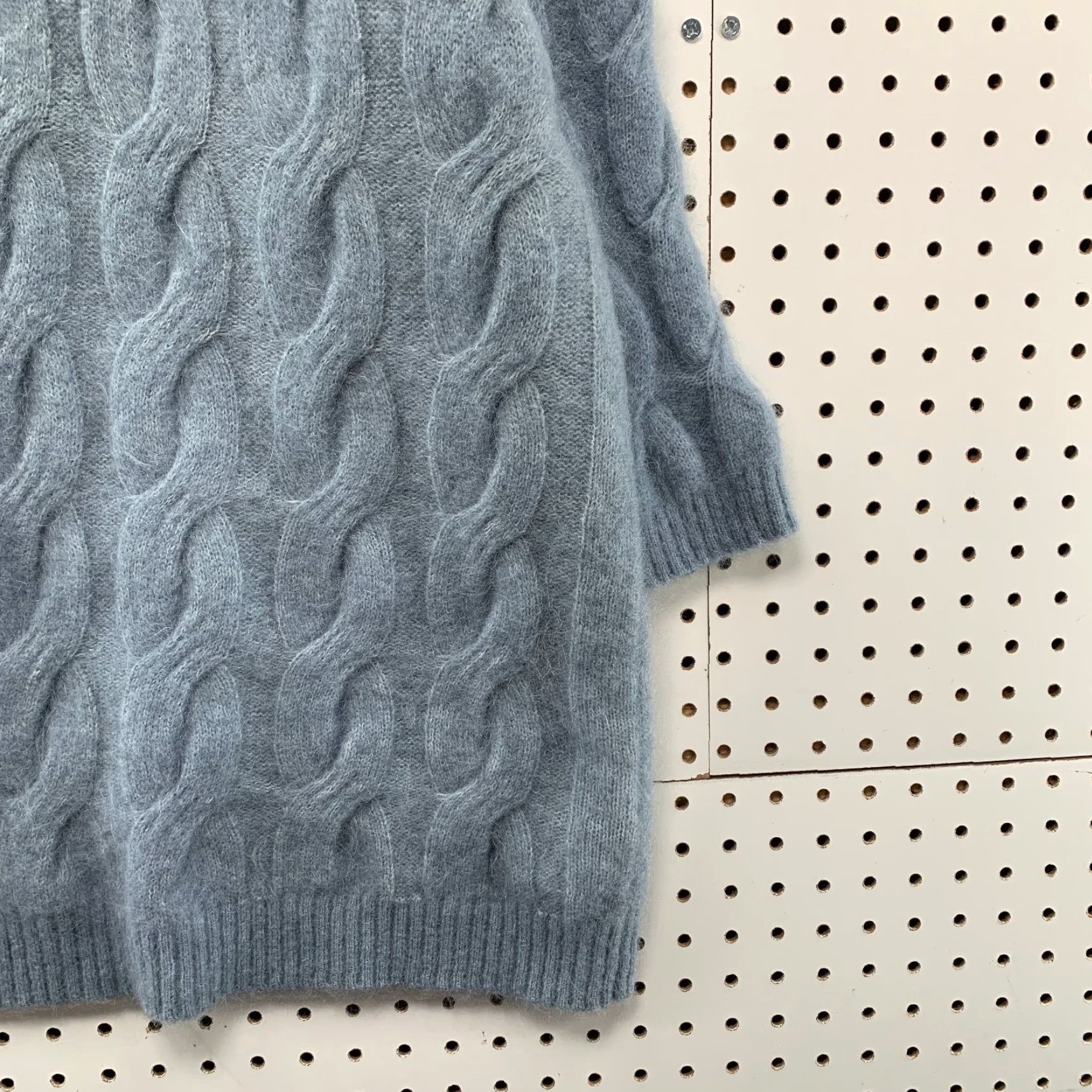 H&M H&M Wool Mohair Sweater Womens Small Blue Cable Knit Oversized Soft Cozy Size S / US 4 / IT 40 - 7 Thumbnail