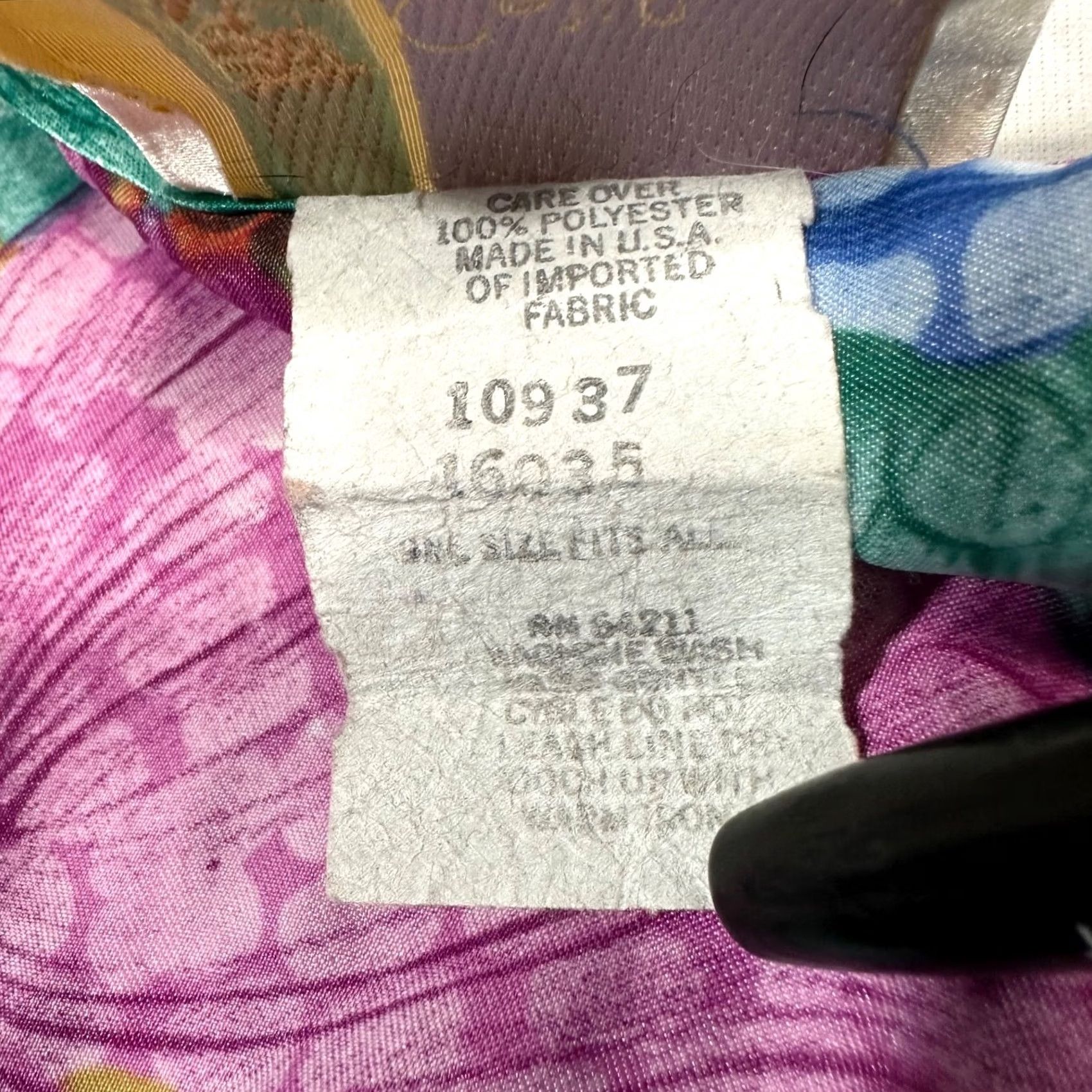 Vintage VINTAGE California Dynasty Womens Mumu Caftan Nightgown One Size Pink Blue Floral Size ONE SIZE - 5 Thumbnail
