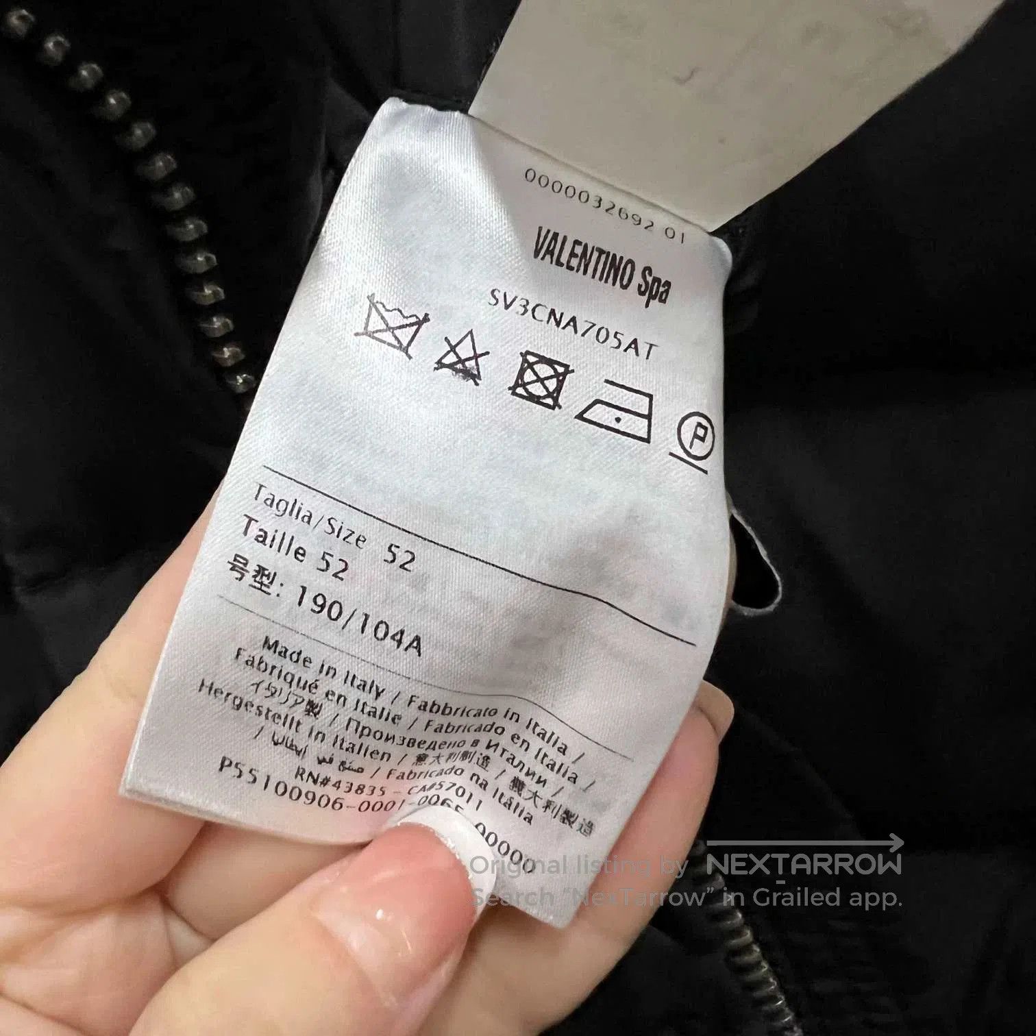 Valentino black and red logo puffer jacket by valentino. Size US L / EU 52-54 / 3 - 4 Thumbnail