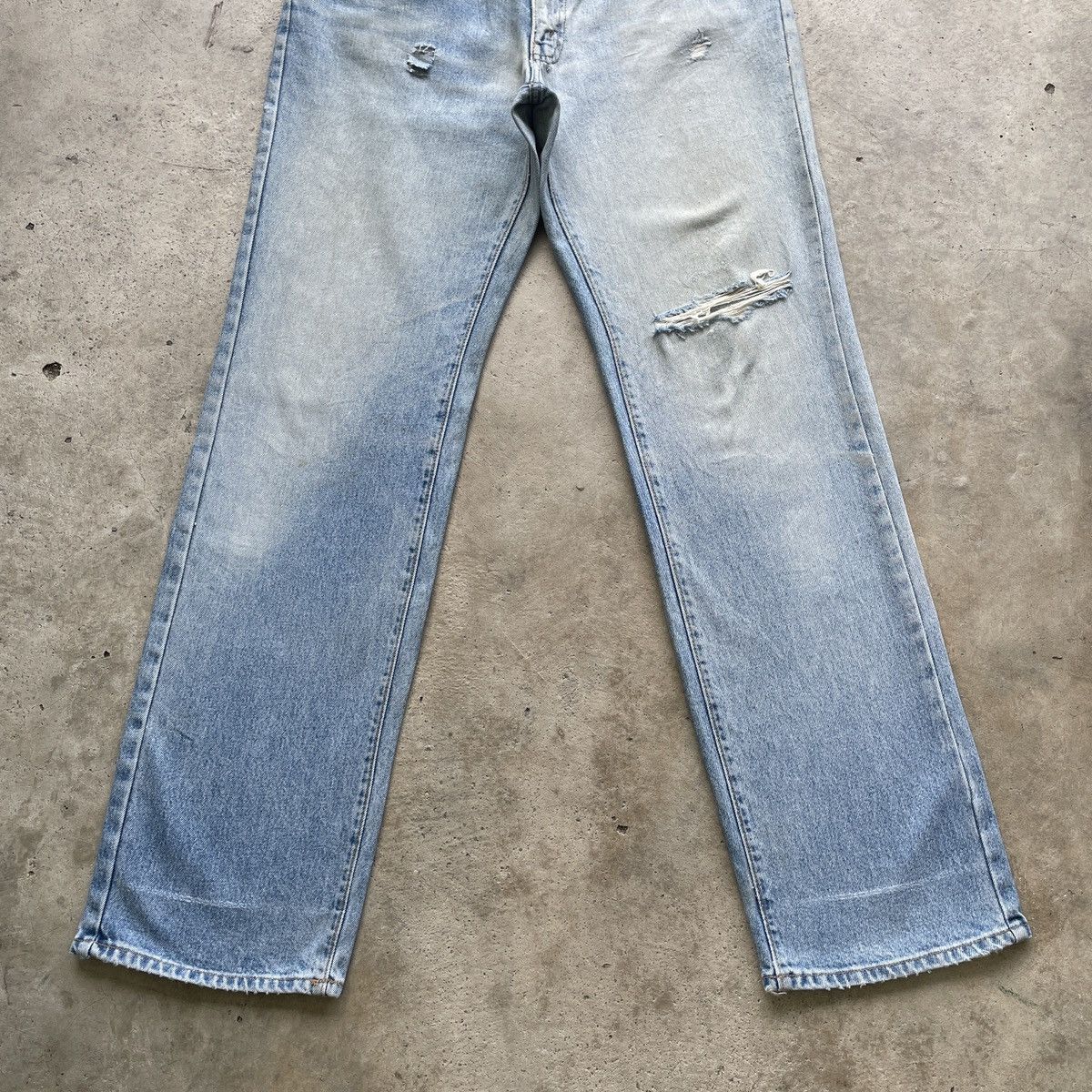Japanese Brand × Jean W33 Vintage Japan Brand Faded Denim Distressed Pants Jeans Size US 33 - 4 Thumbnail
