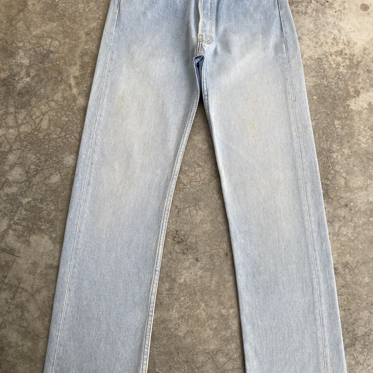 Levi's Vintage 90’s Levis 501 Faded Light Blue Distressed Jeans Size US 30 / EU 46 - 4 Thumbnail