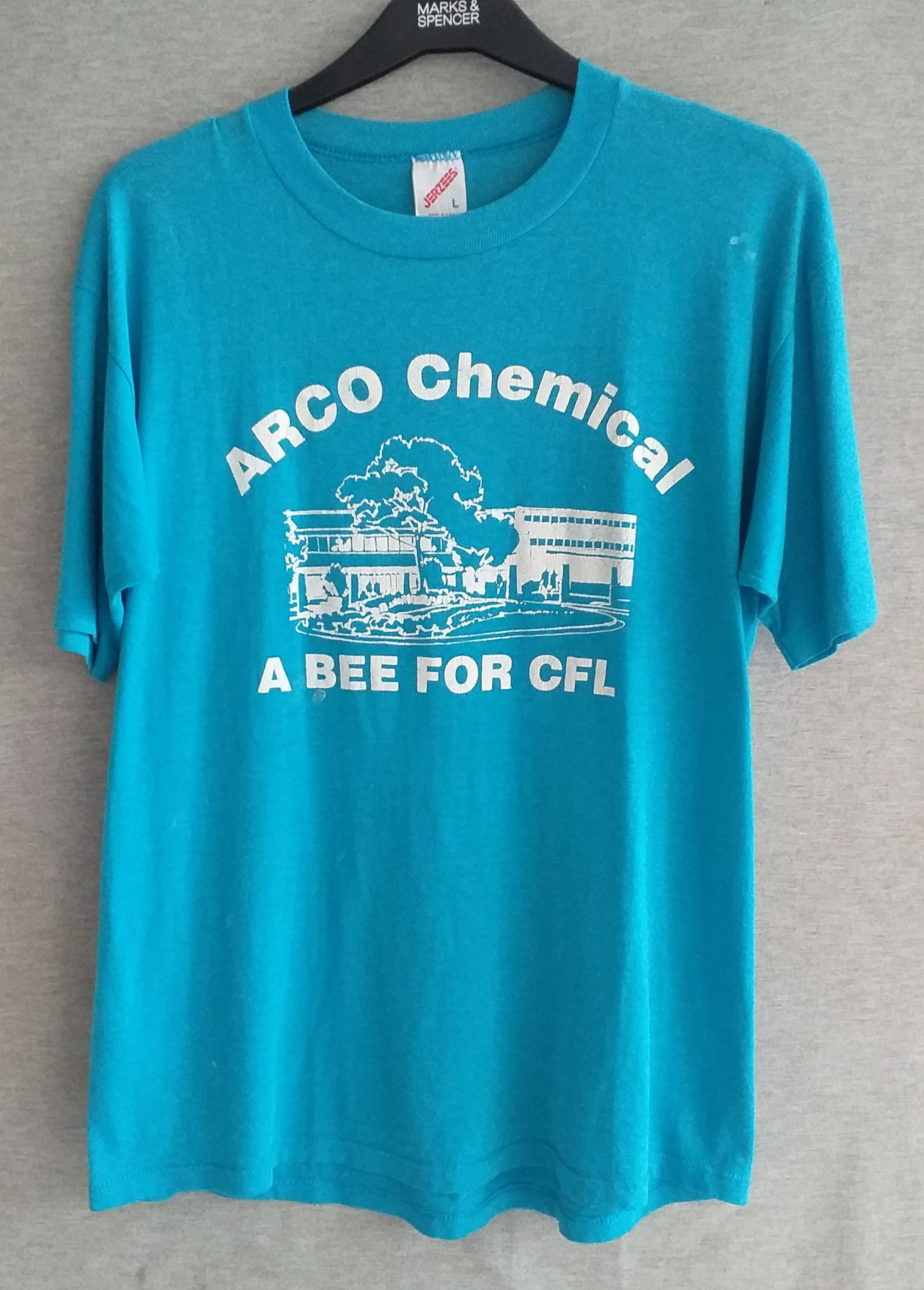 Vintage Vintage Arco Chemical 80s paper thin T shirt Size US L / EU 52-54 / 3 - 1 Thumbnail