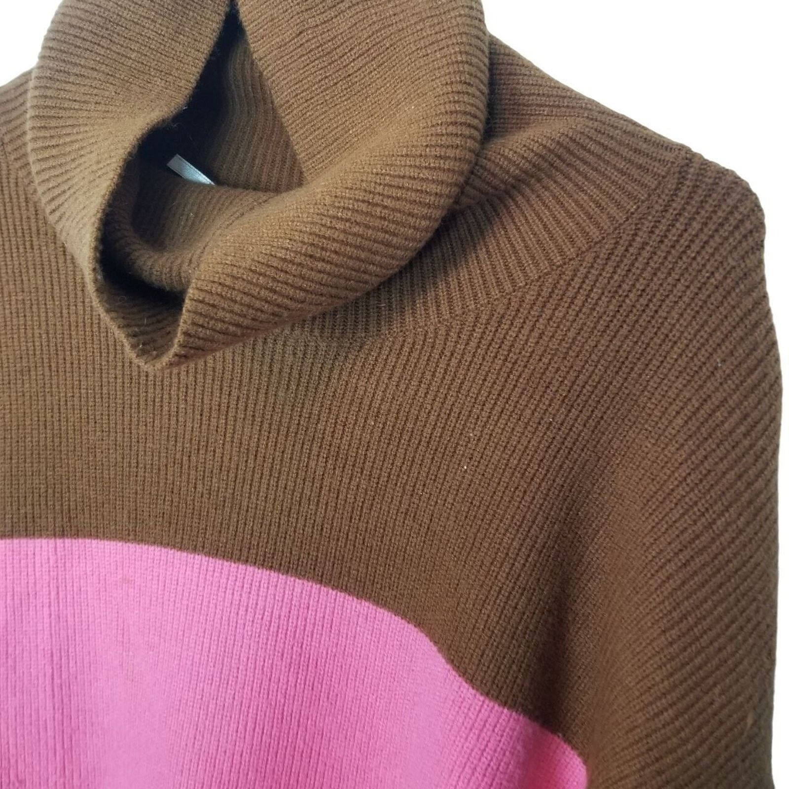 Free People FREE PEOPLE Softly Structured Colorblock Turtleneck Sweater Size S / US 4 / IT 40 - 6 Thumbnail