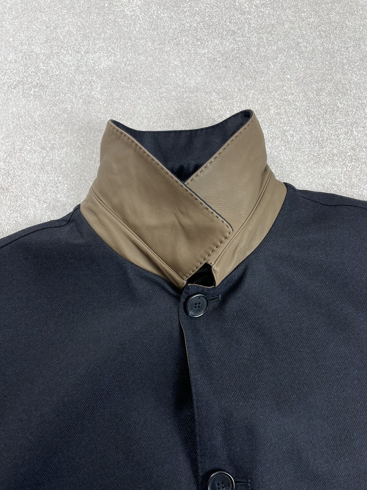 Mandelli Mandelli Wool/Cashmere ing. Loro Piana Coat Jacket Size US XL / EU 56 / 4 - 11 Thumbnail