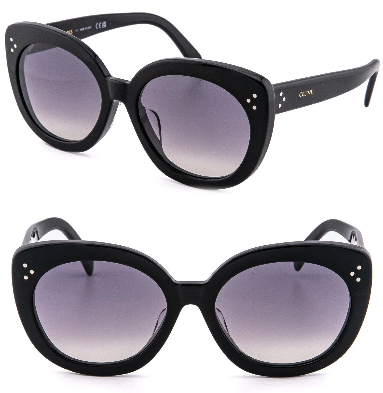 Celine CELINE 40295 CL40295F BOLD 3 Dots Black Sunglass 01F Size ONE SIZE - 1 Thumbnail