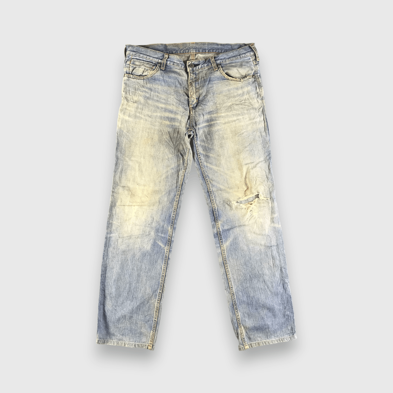 Abahouse Abahouse archive liner leather flared jeans | Grailed