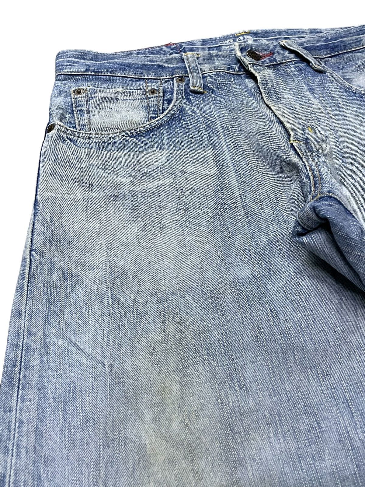 Edwin Edwin 504 Stone Light Wash Distressed Size US 33 - 8 Thumbnail