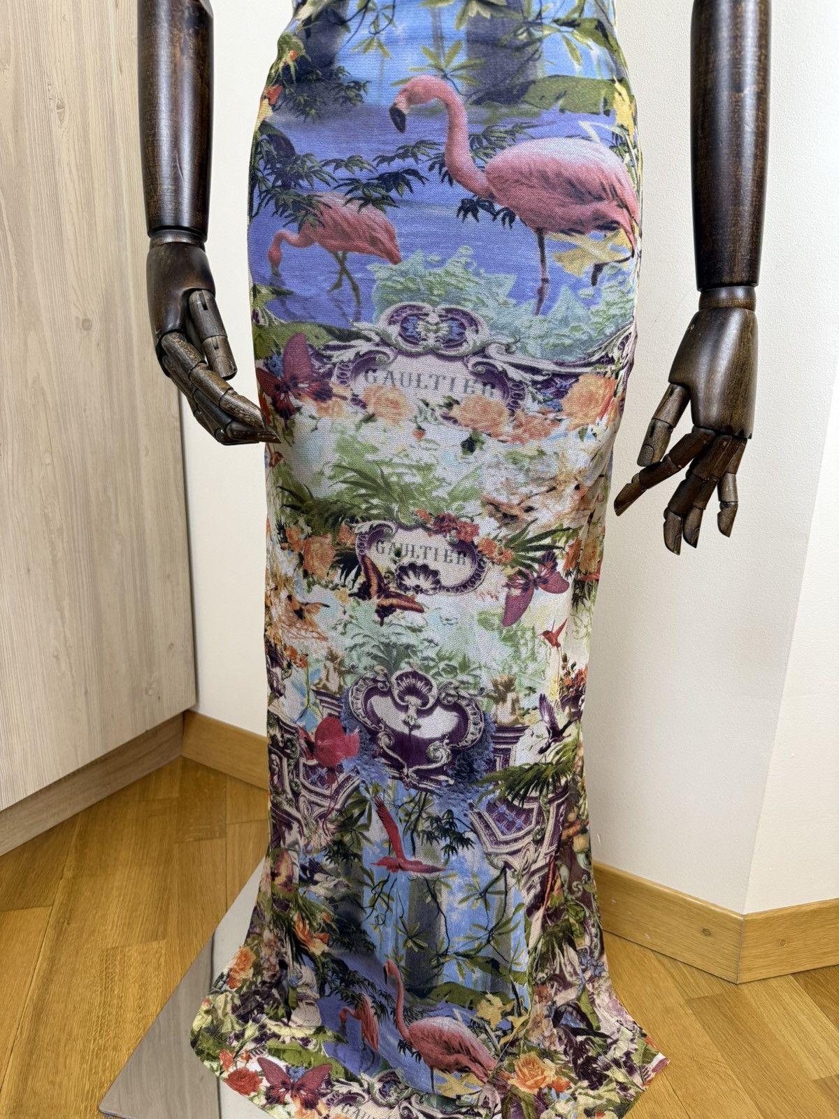 Jean Paul Gaultier Jean Paul Gaultier Soleil 1999 Mesh Maxi Dress Archive Y2K Size M / US 6-8 / IT 42-44 - 7 Thumbnail