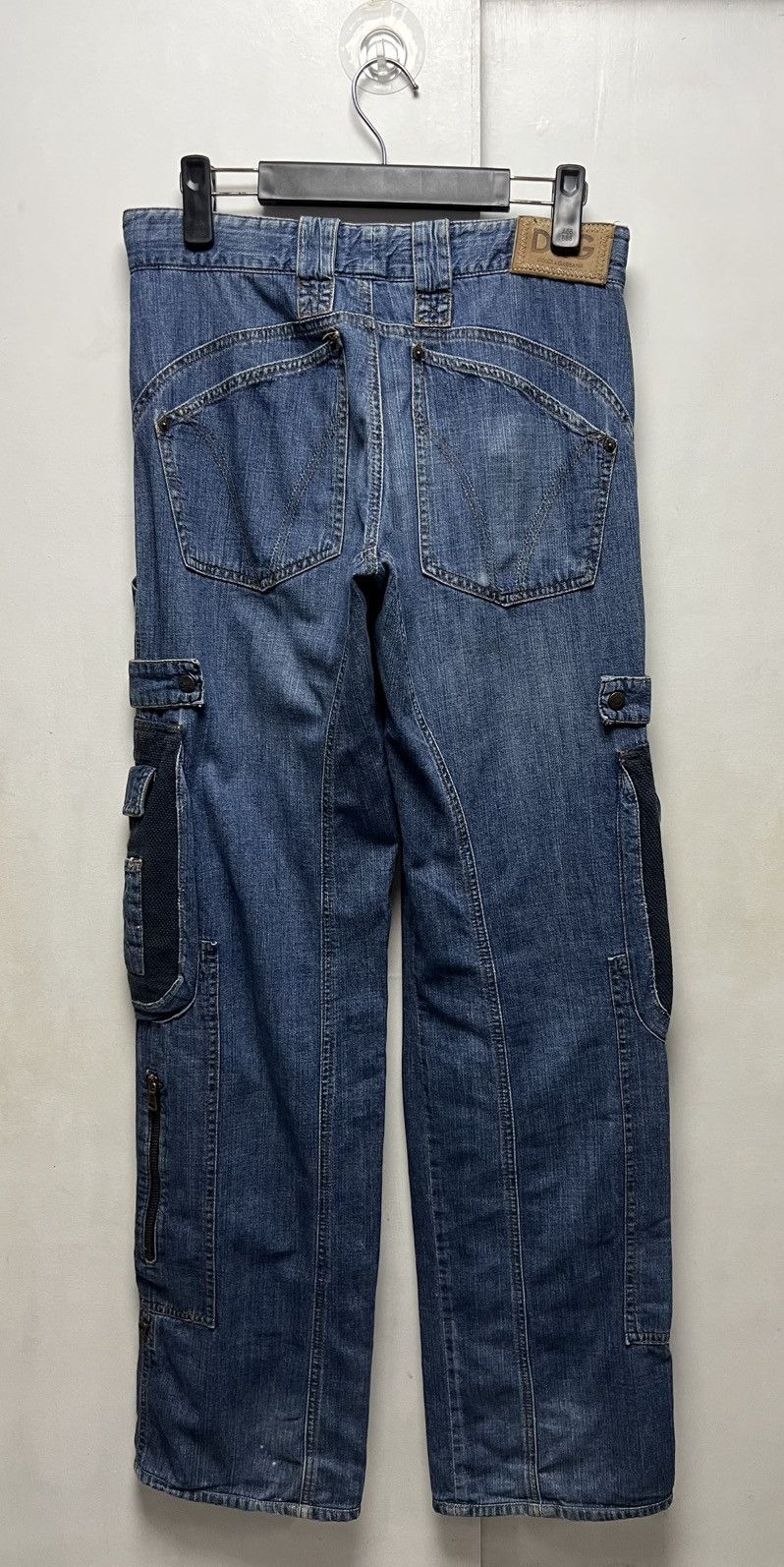 Dolce & Gabbana Dolce & Gabbana - AW03 Denim Parachute Carpenter Cargo Pants Size US 30 / EU 46 - 19 Thumbnail