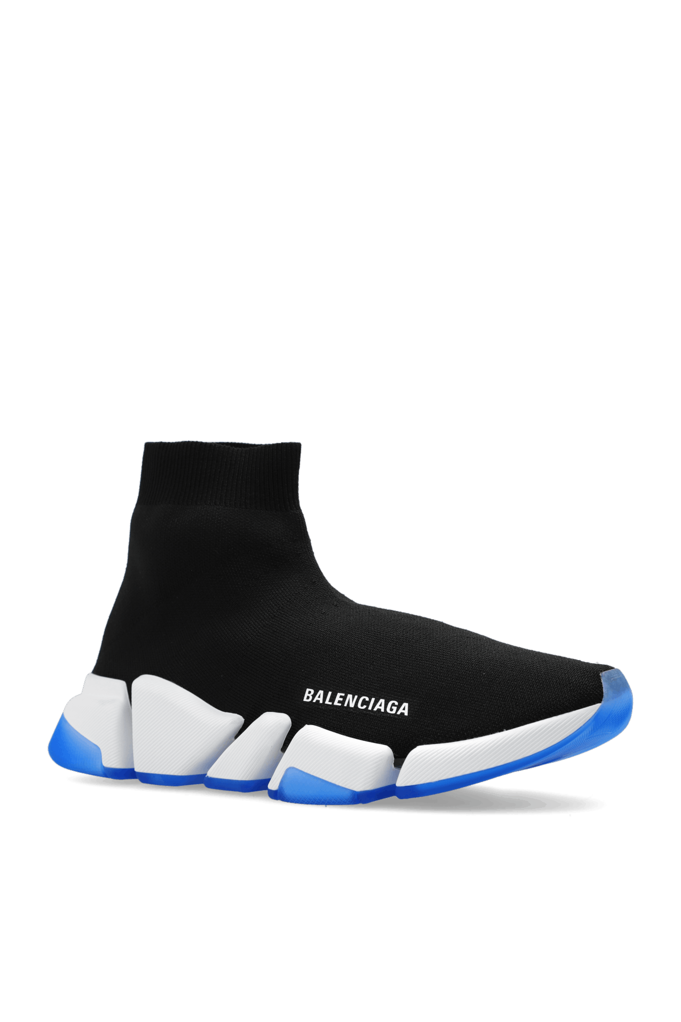 Balenciaga o1bcso1str1024 Speed 2.0 Recycled Knit Sneaker Black/White Size US 10 / IT 40 - 4 Thumbnail