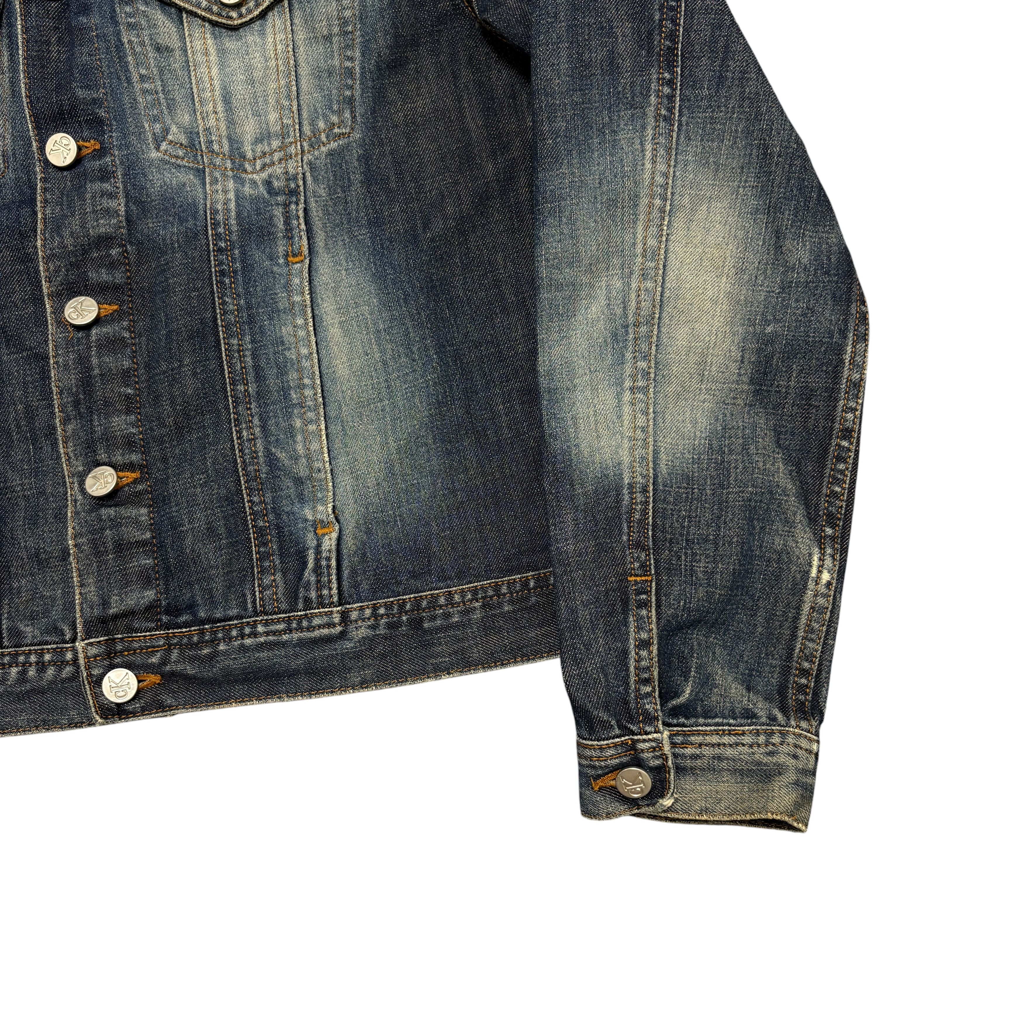 Calvin Klein Vintage Calvin Klein Jeans Y2K Womens Denim Jacket Trucker Size L / US 10 / IT 46 - 11 Thumbnail