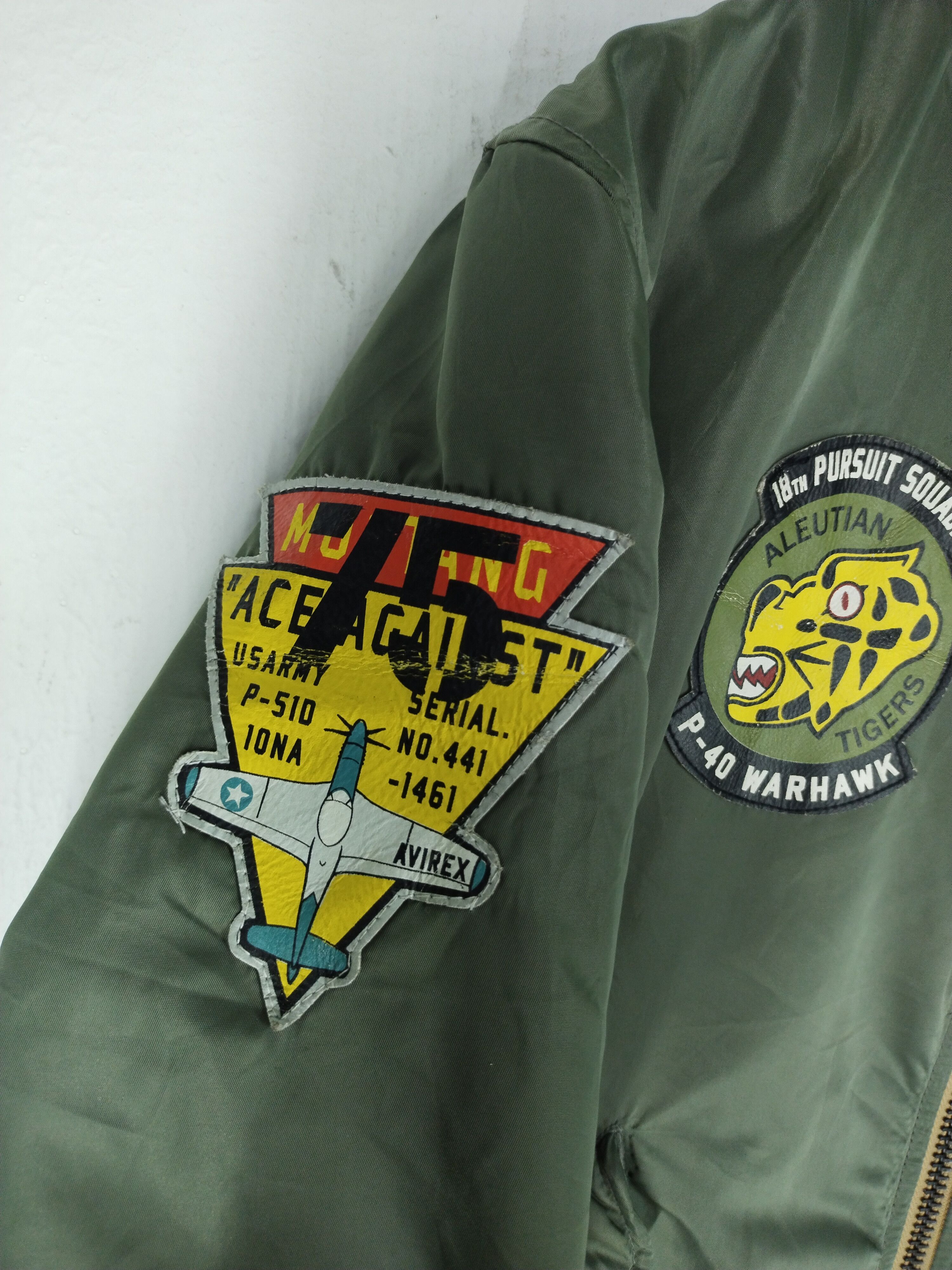 Avirex Avirex P-40 Warhawk Aleutian Tigers Bomber Jacket Size US L / EU 52-54 / 3 - 8 Thumbnail