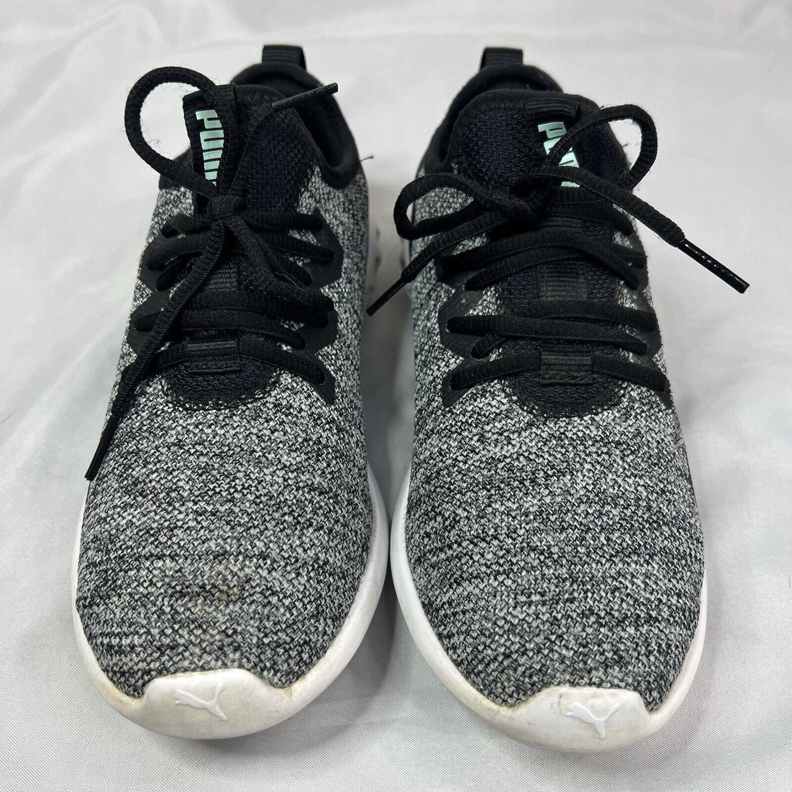 Puma Puma Carson 2 Womens 7.5 Grey Black Knit Low Lace Up Shoes Size US 7.5 / IT 37.5 - 3 Thumbnail