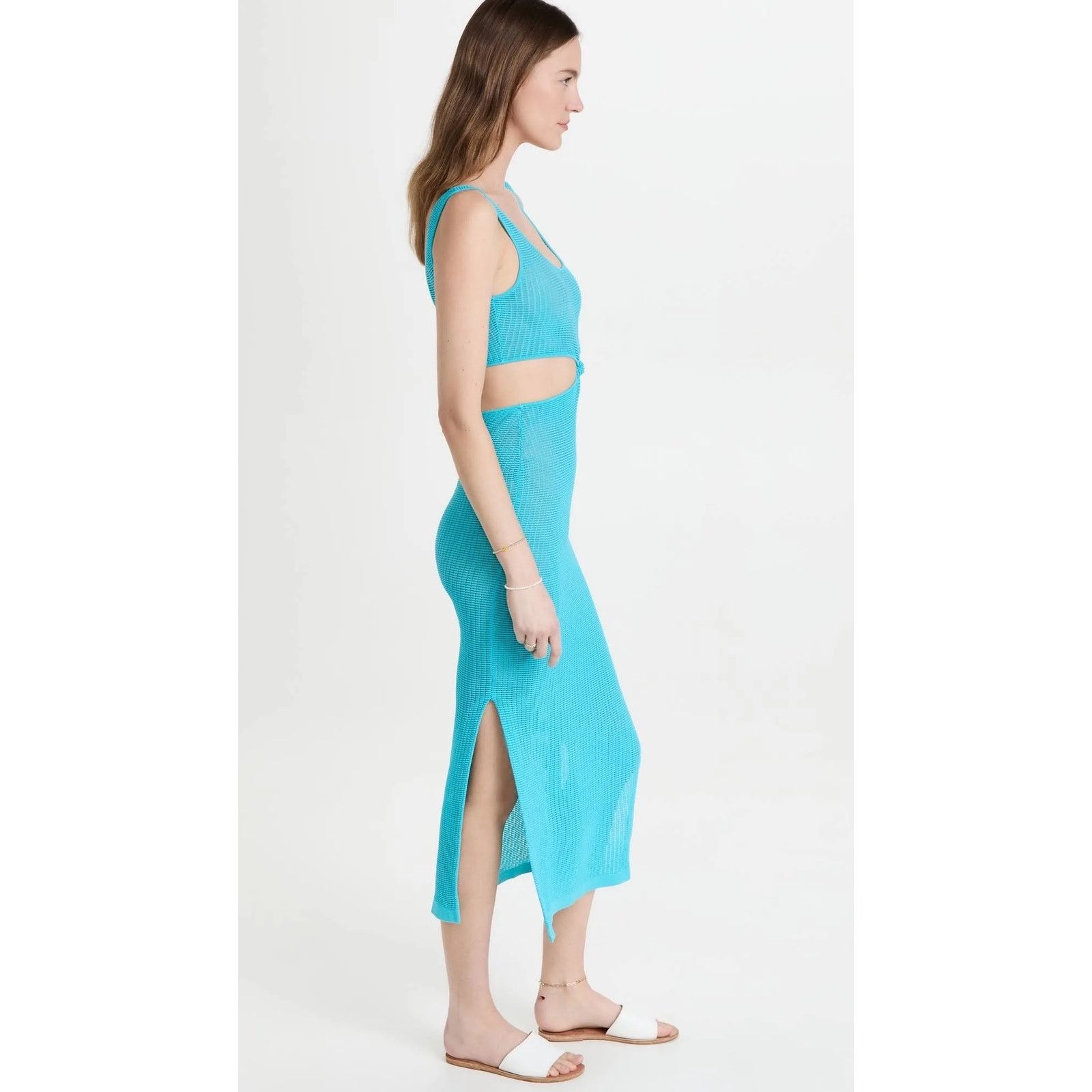 Solid & Striped Solid & Striped The Bailey Dress Cerulean Blue swim size XL Size XL / US 12-14 / IT 48-50 - 9 Thumbnail