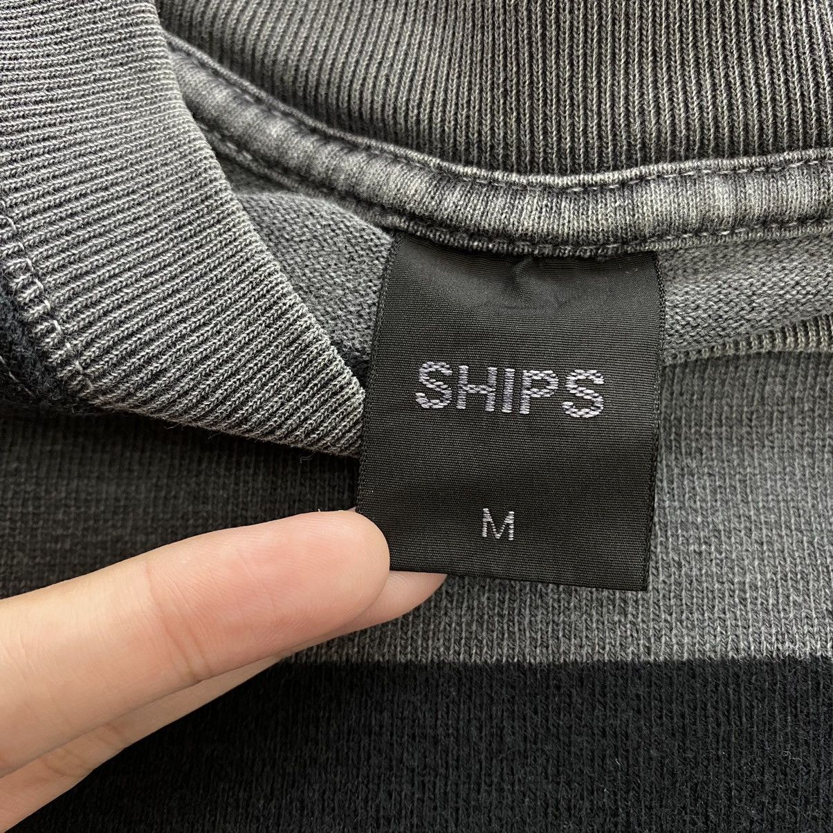 Japanese Brand SHIPS Japanese Brand Grey and Black Stripes Long Sleeve Size US M / EU 48-50 / 2 - 4 Thumbnail