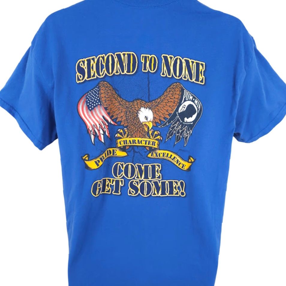 Gildan 322nd Training Squadron T Shirt Mens Size Large Blue Second To None Get Some Size US L / EU 52-54 / 3 - 4 Thumbnail