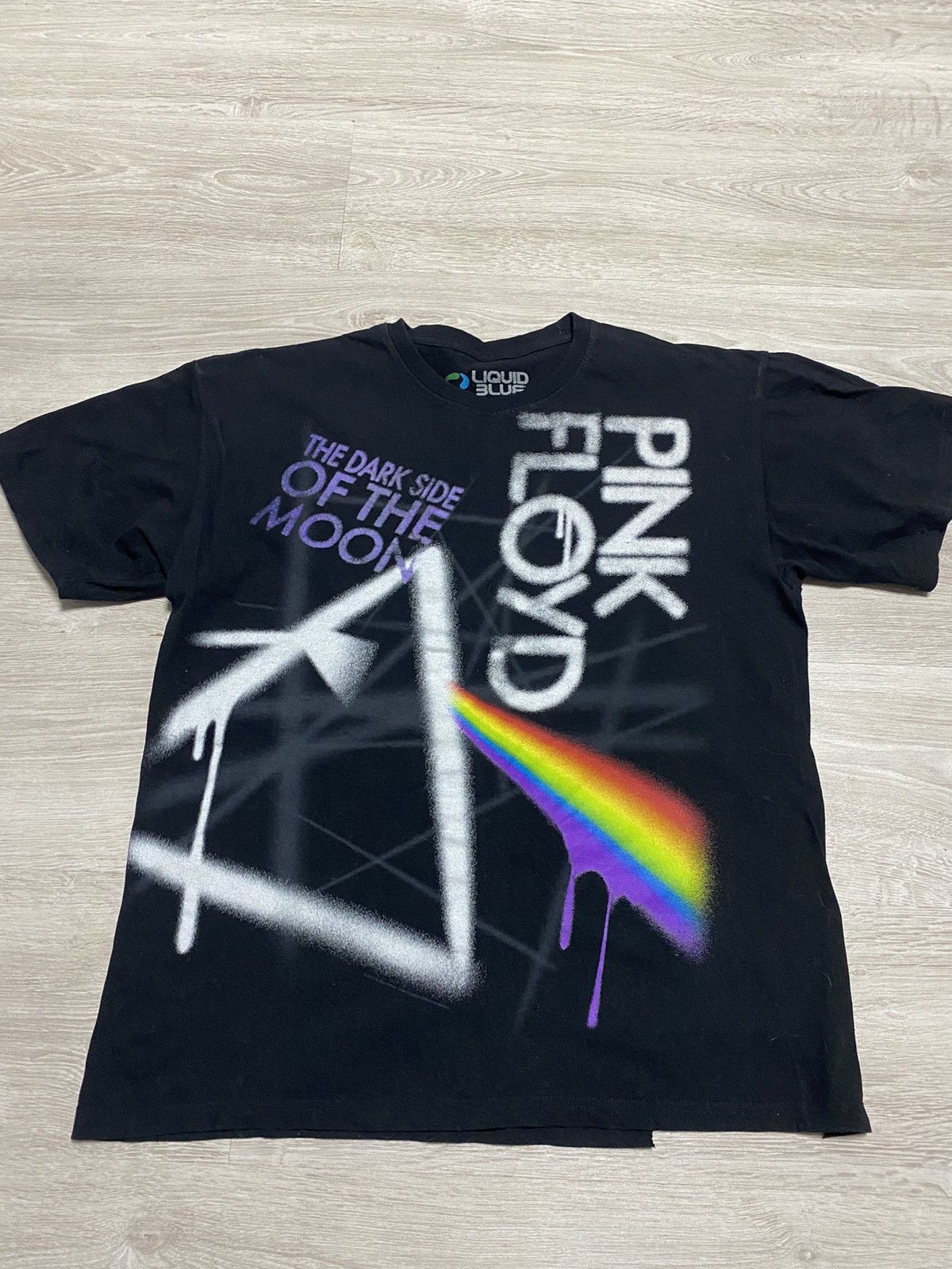 Band Tees Liquid Blue Pink Floyd overprint 2011 Size M-L Size US M / EU 48-50 / 2 - 1 Thumbnail