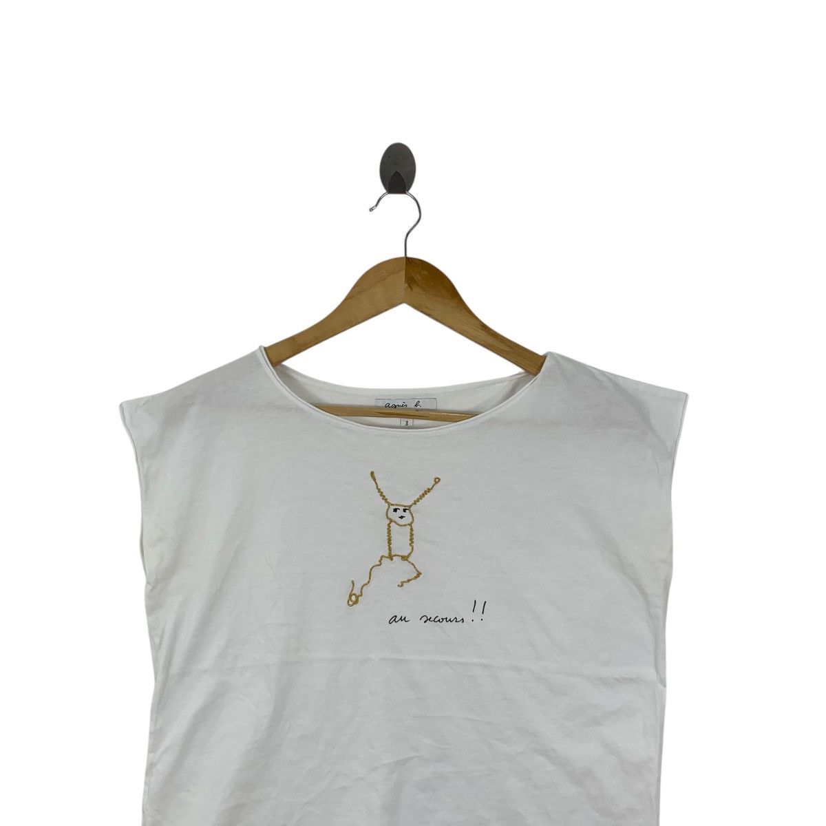 agnes b. Vintage AGNES B. PARIS x Secours Populaire Illustration Tee Size S / US 4 / IT 40 - 2 Thumbnail