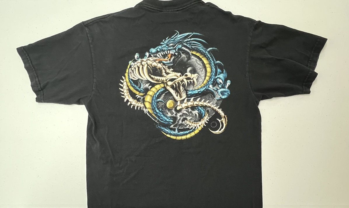 Vintage VTG Top Heavy Ying Yang Double Dragon JNCO Style T-Shirt Size US M / EU 48-50 / 2 - 5 Thumbnail