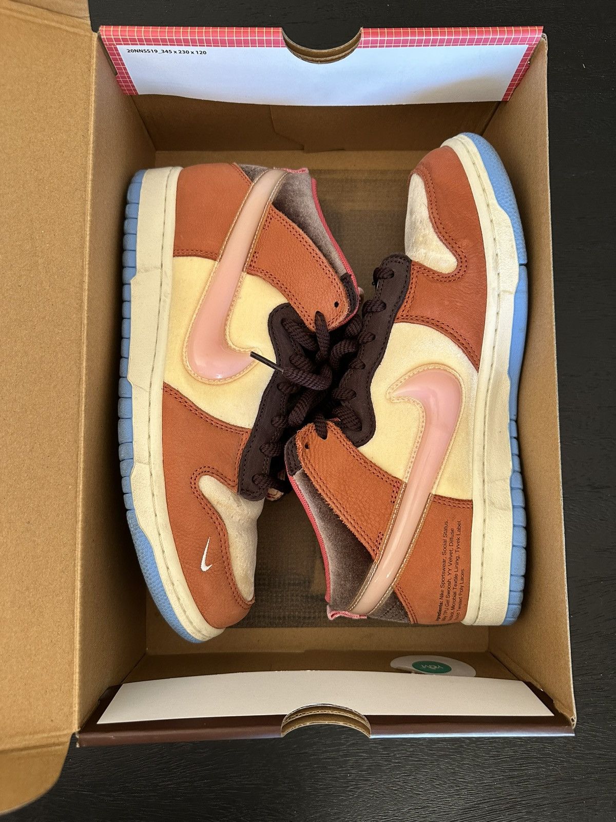 Nike × Social Status Nike x Social Status Dunk Mid “Chocolate Milk” — US M8.5 Size US 8.5 / EU 41-42 - 10 Thumbnail