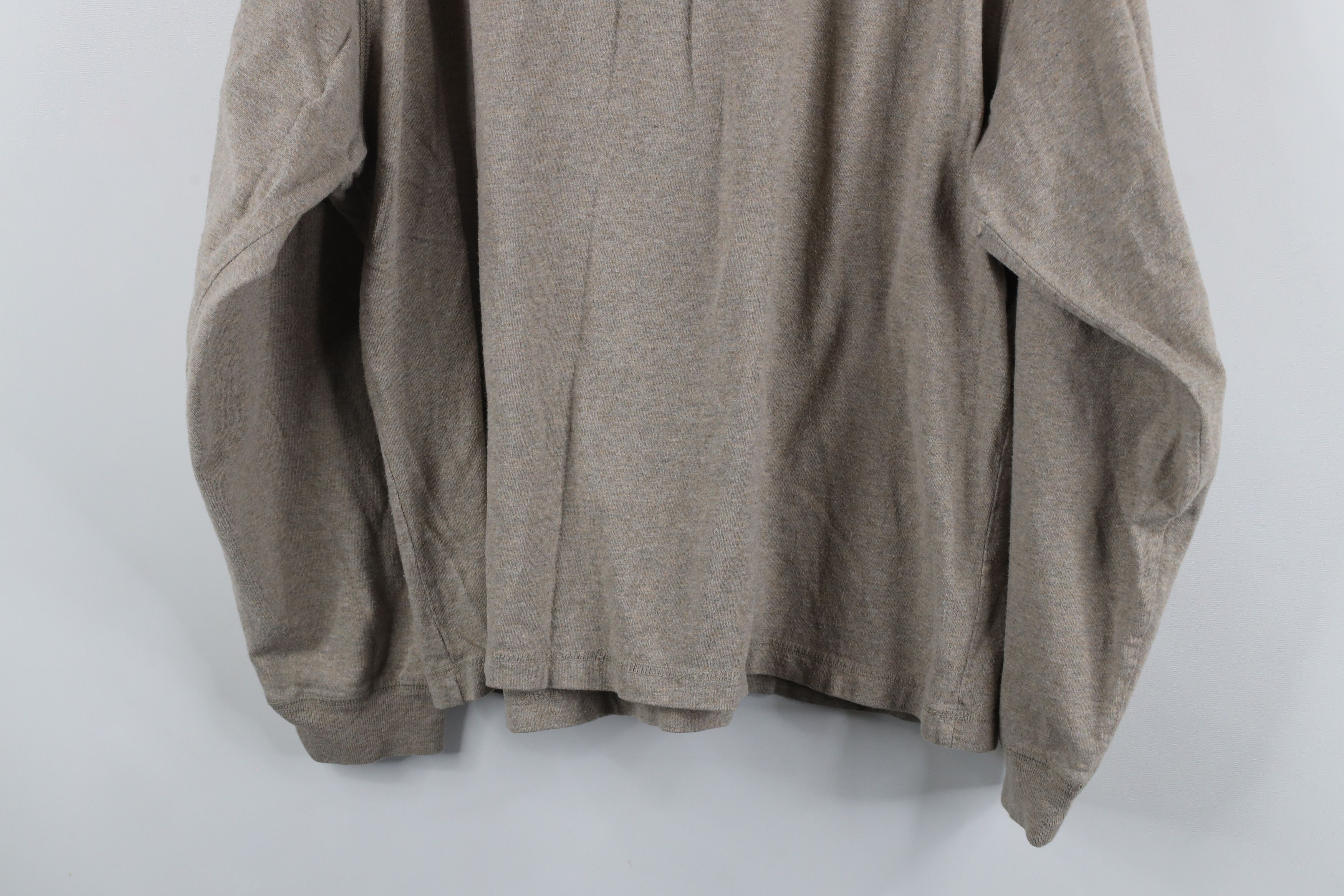 Vintage Vintage 90s Streetwear Long Sleeve Henley T-Shirt Oatmeal Size US L / EU 52-54 / 3 - 8 Thumbnail