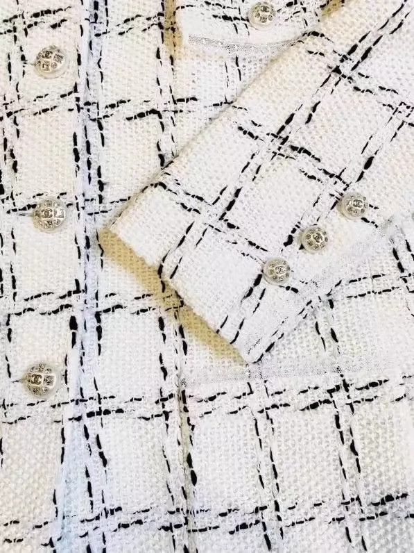 Chanel Chanel 23S plaid tweed suit jacket Nextarrow-2505 Size XXS / US 00 / IT 34 - 5 Thumbnail