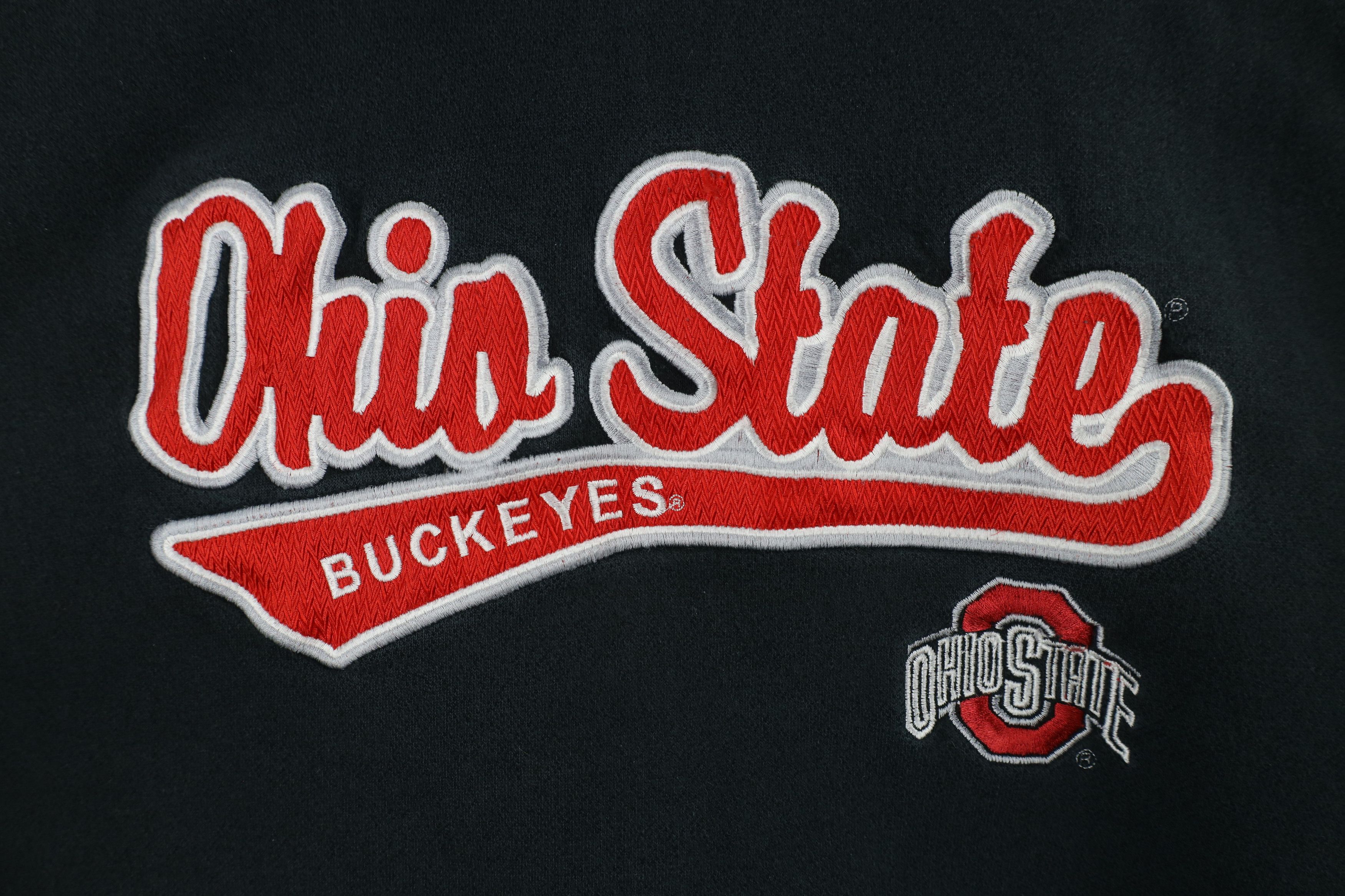 Vintage Vintage 90s Spell Out Script Ohio State University Hoodie Size US M / EU 48-50 / 2 - 9 Thumbnail