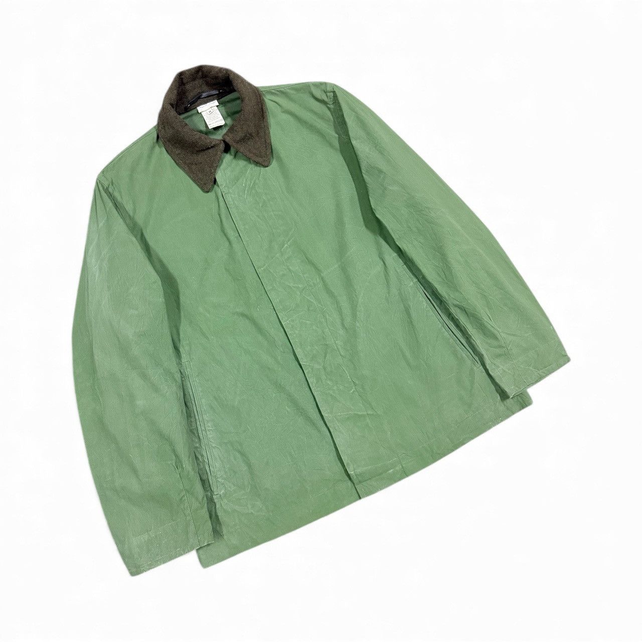 Dries Van Noten Dries Van Noten PU Waterproof Olive Green Field Jacket Size US M / EU 48-50 / 2 - 8 Thumbnail