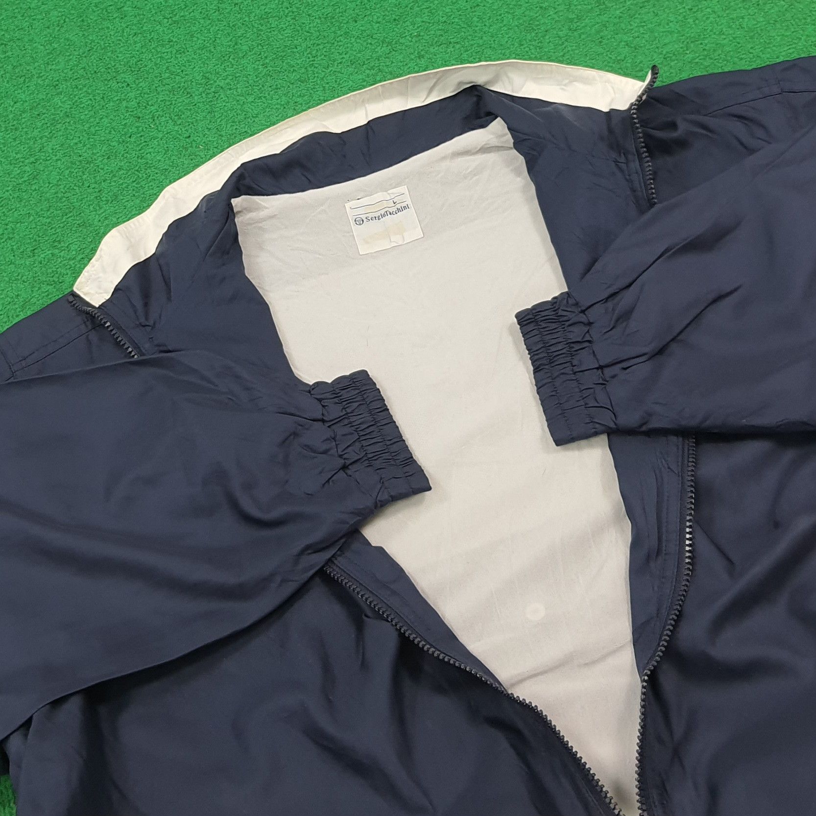 Sergio Tacchini Vintage Sergio Tacchini Navy Zipper Outdoor Jacket C302N20 Size US XL / EU 56 / 4 - 5 Thumbnail