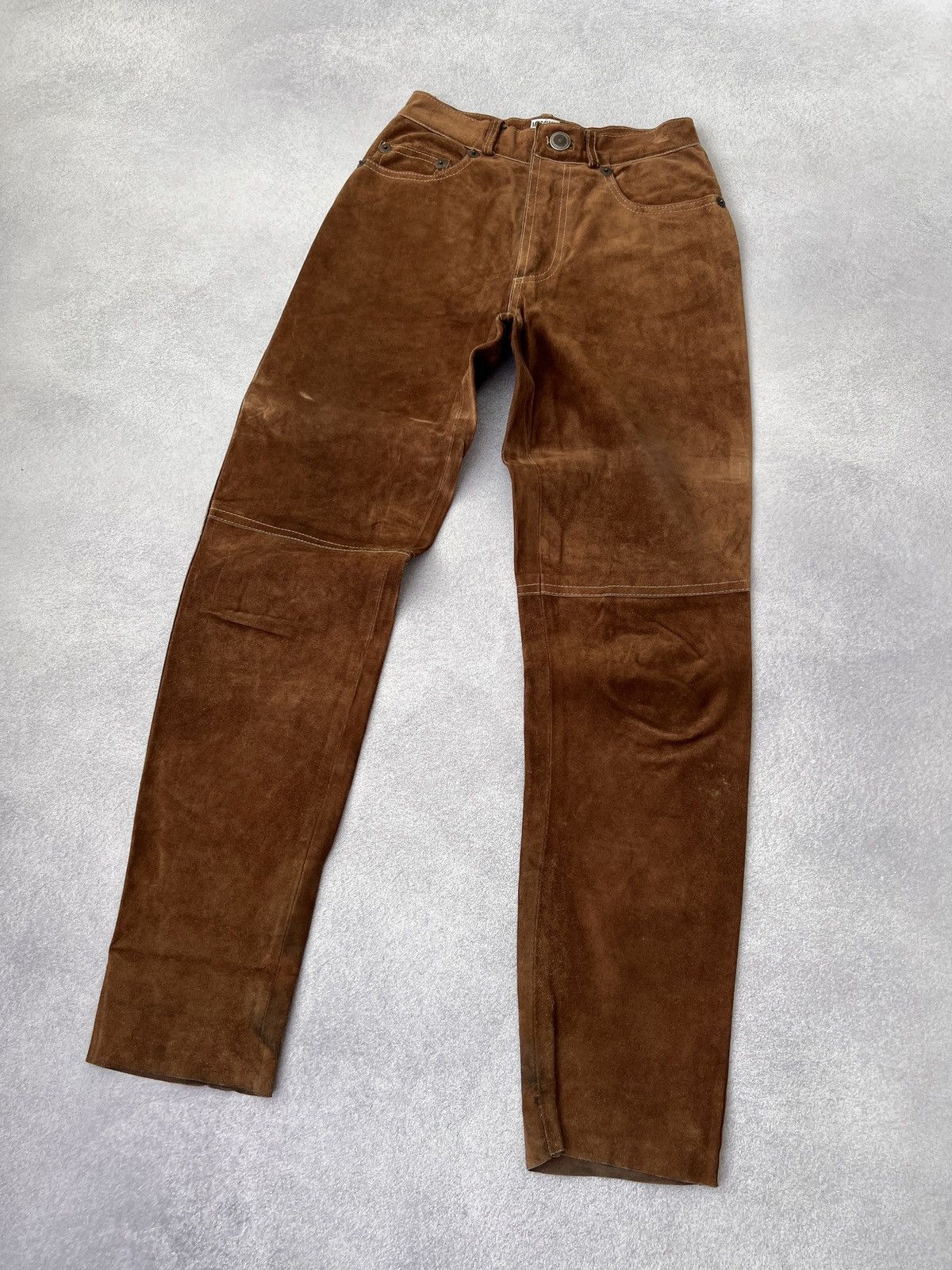 Designer × Moschino × Vintage Vintage Moschino Leather Women’s Rare Pants Cowboy Style Size 30" / US 8 / IT 44 - 5 Thumbnail