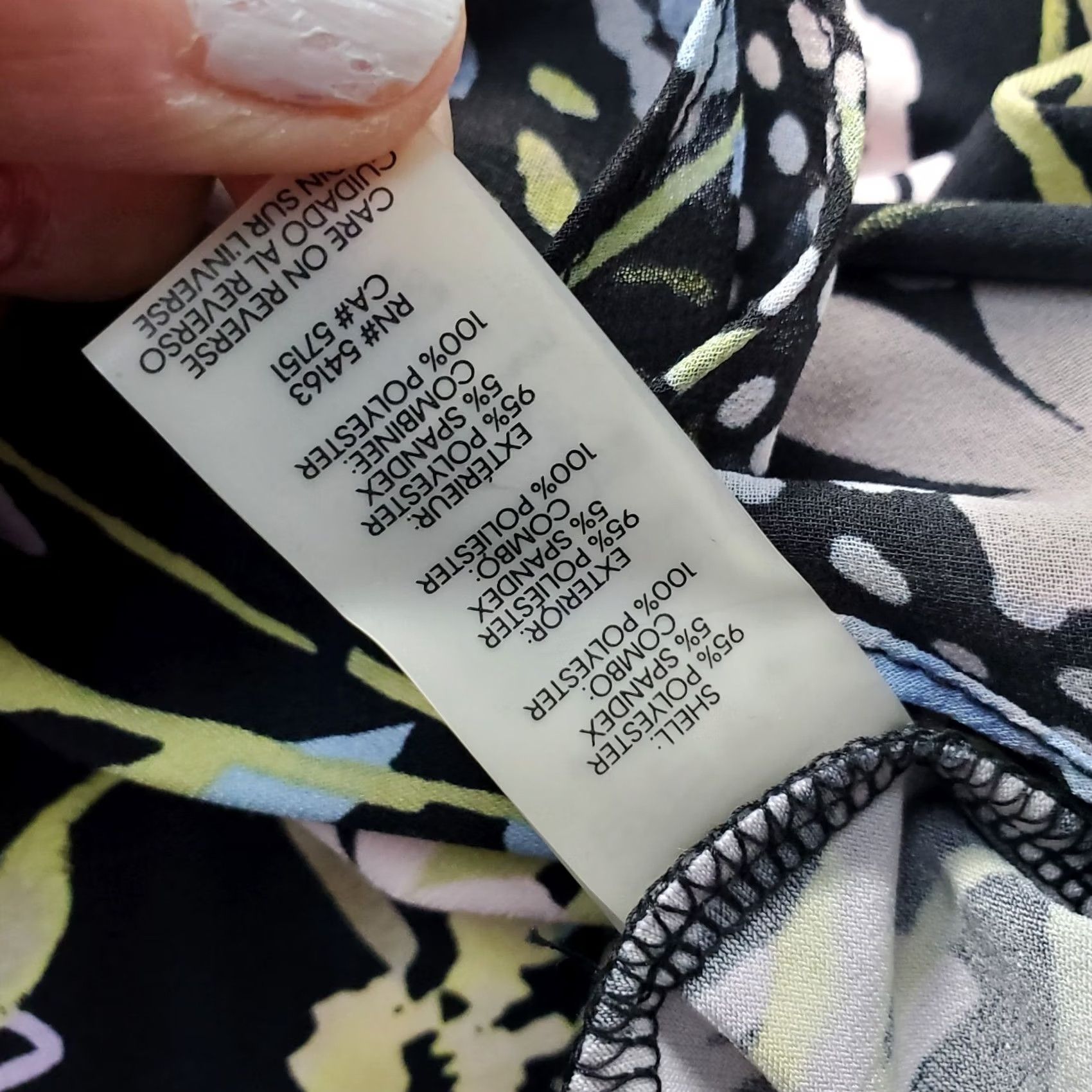 Calvin Klein Calvin Klein Womens Blouse Top Multicolor Floral Sleeveless Ruffle Front Pullover Size XL Size L / US 10 / IT 46 - 7 Thumbnail