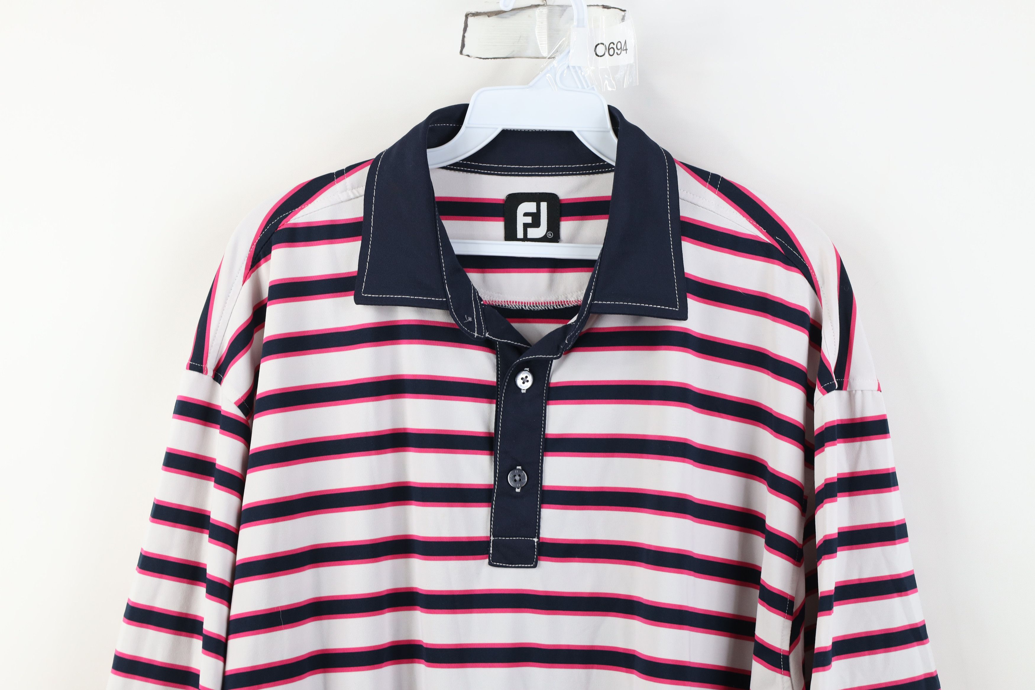 Footjoy FootJoy Color Block Stretch Collared Golf Polo Shirt Golfing Size US XL / EU 56 / 4 - 2 Thumbnail