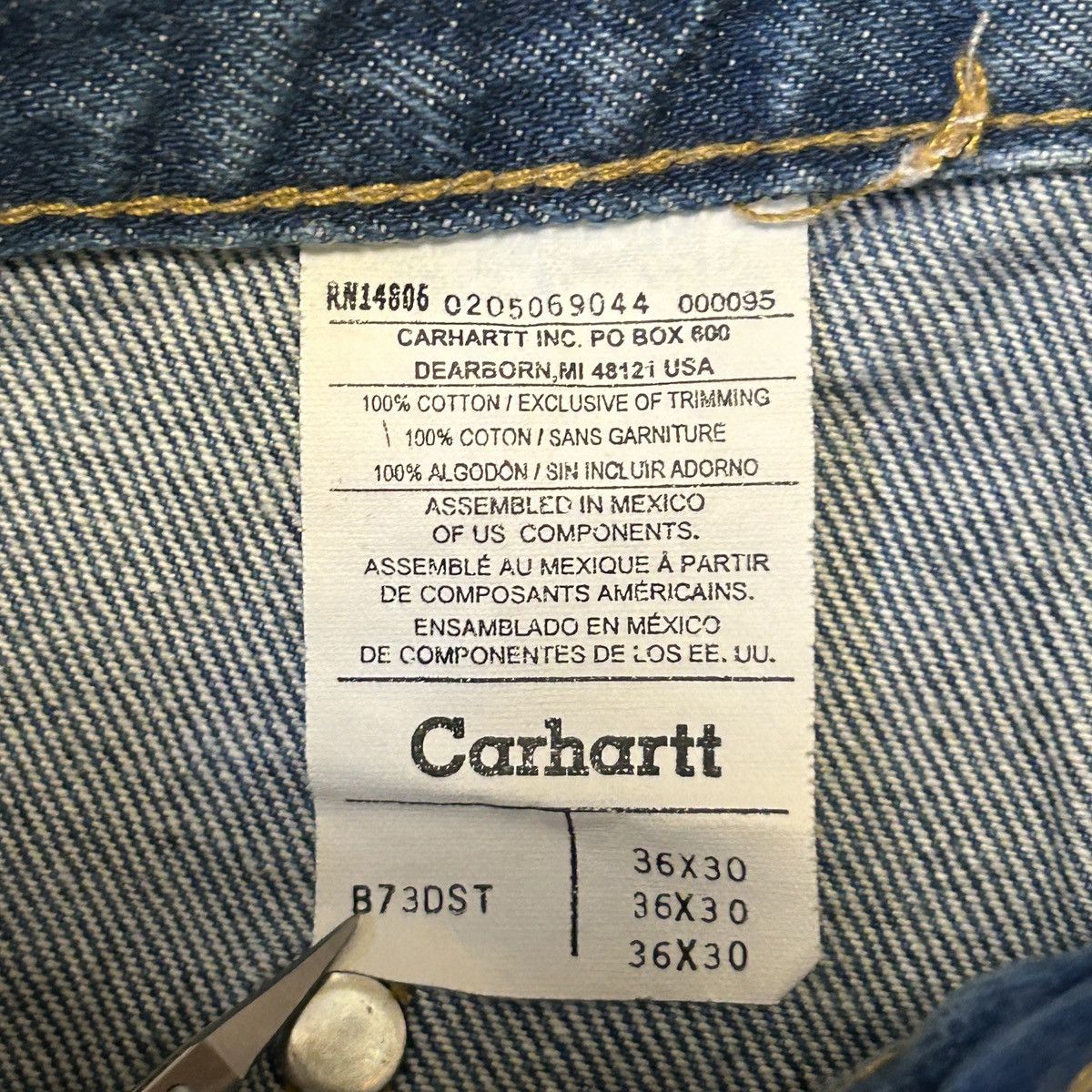 Carhartt Carhartt denim pants double knee 36×30 Size US 36 / EU 52 - 7 Thumbnail