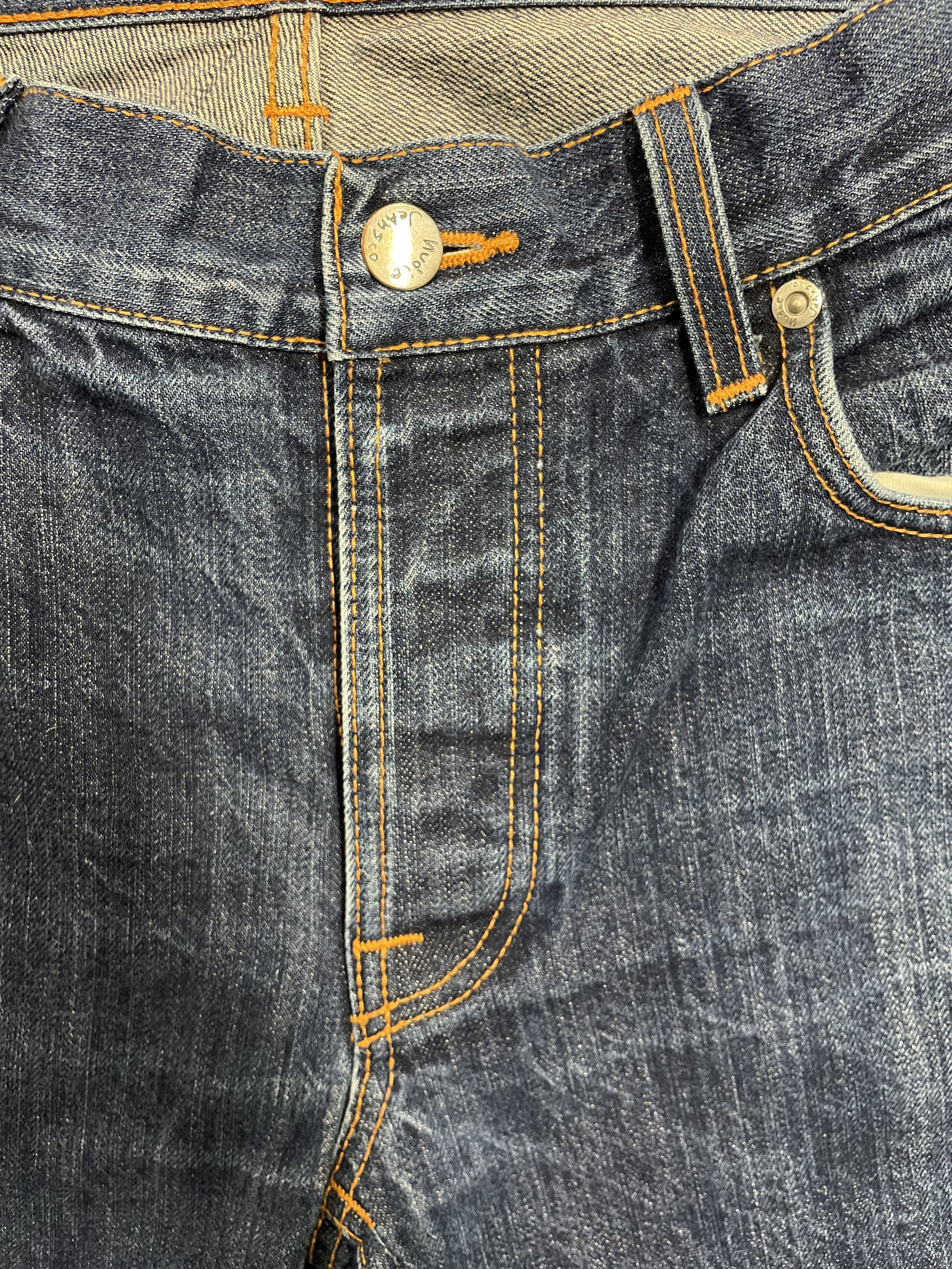 Nudie Jeans Nudie Jeans Grim Tim – Dry Selvedge (Re-Use) Size US 34 / EU 50 - 11 Thumbnail