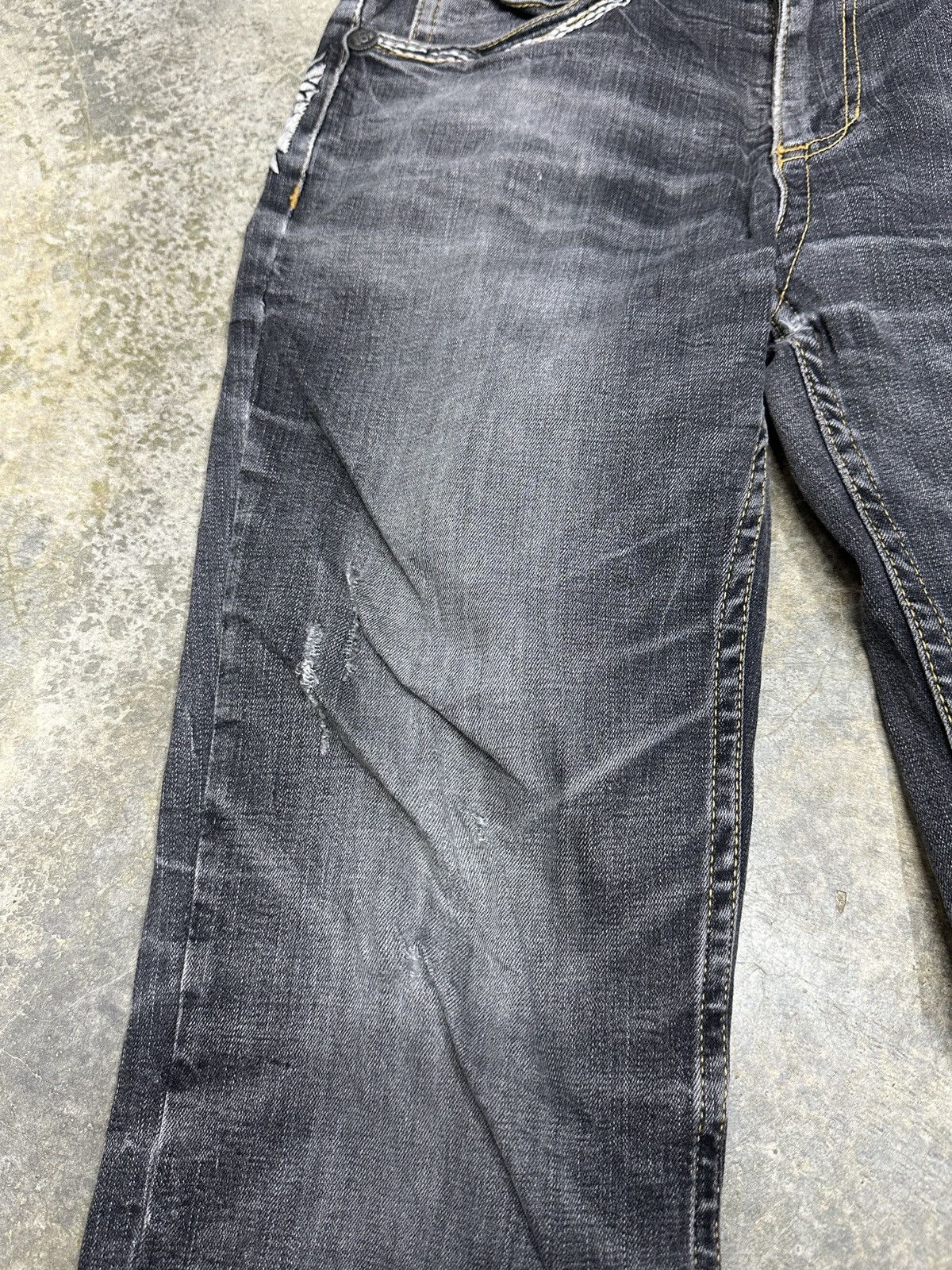 Ed Hardy × Japanese Brand Red Pepper distressed Denim Rare Design Size US 31 - 5 Thumbnail