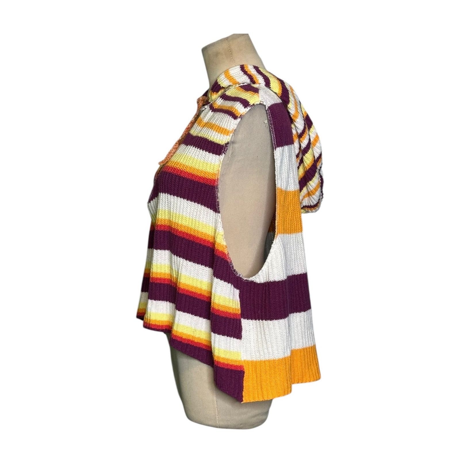 Bdg BDG colorful striped slouchy hoodie sweater Vest Size XS Size XS / US 0-2 / IT 36-38 - 6 Thumbnail