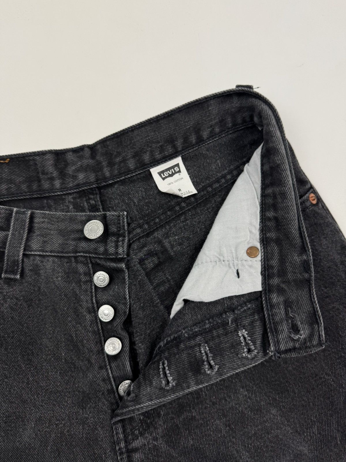 Levi's 1990’s Vintage Levi’s 17501-0660 Washed Gray Women’s Jeans Size 28" / US 6 / IT 42 - 8 Thumbnail