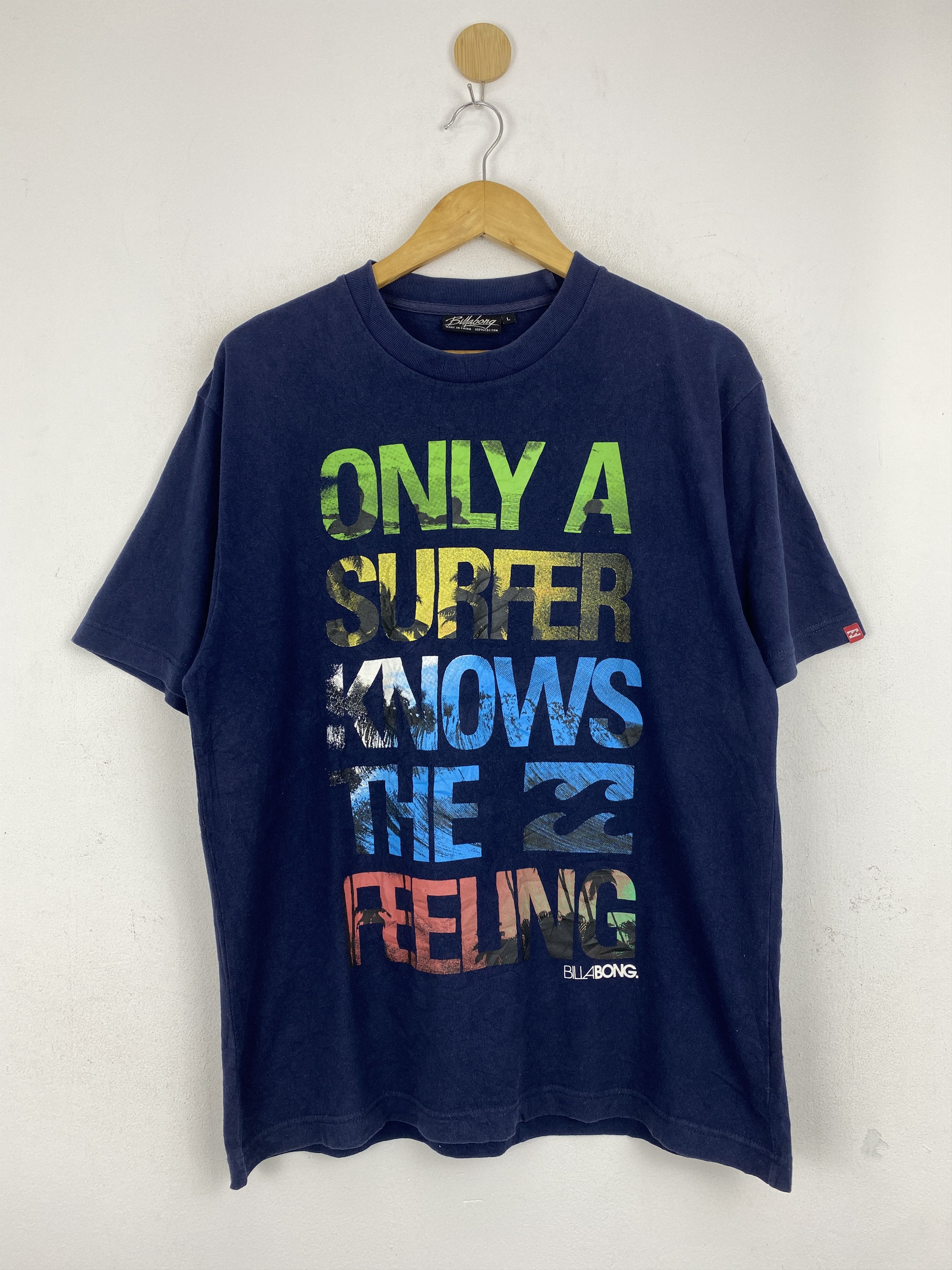 Billabong Vintage Billabong Surfing Wording Tee TA0556 Size US L / EU 52-54 / 3 - 1 Thumbnail